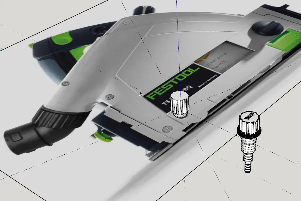 Chốt khóa dao chia cho Festool TS 55 REBQ để cắt melamine