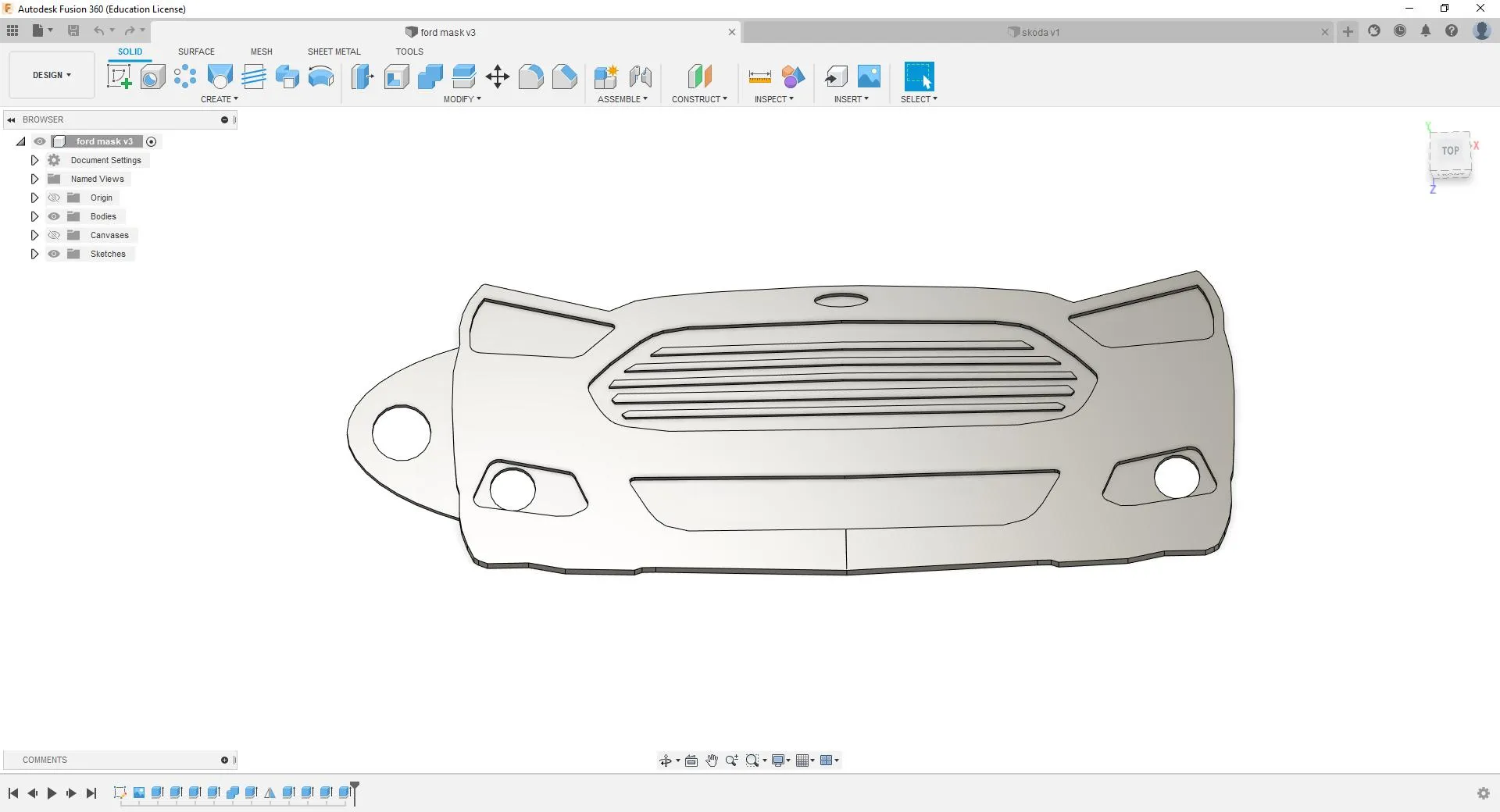 Móc khóa Ford Mondeo / Fusion MK5 nhiều màu sắc
