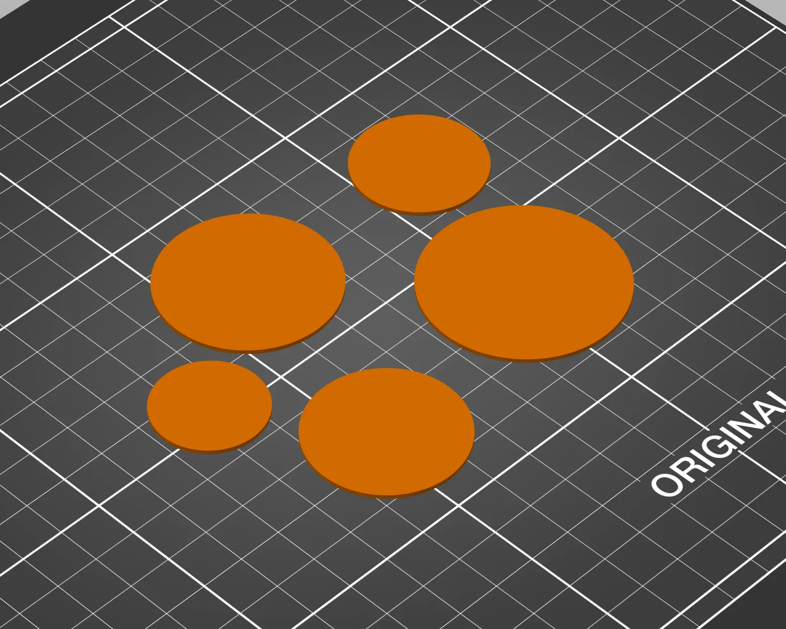 Các hình tròn phẳng kích thước 20-40mm cho in 3D