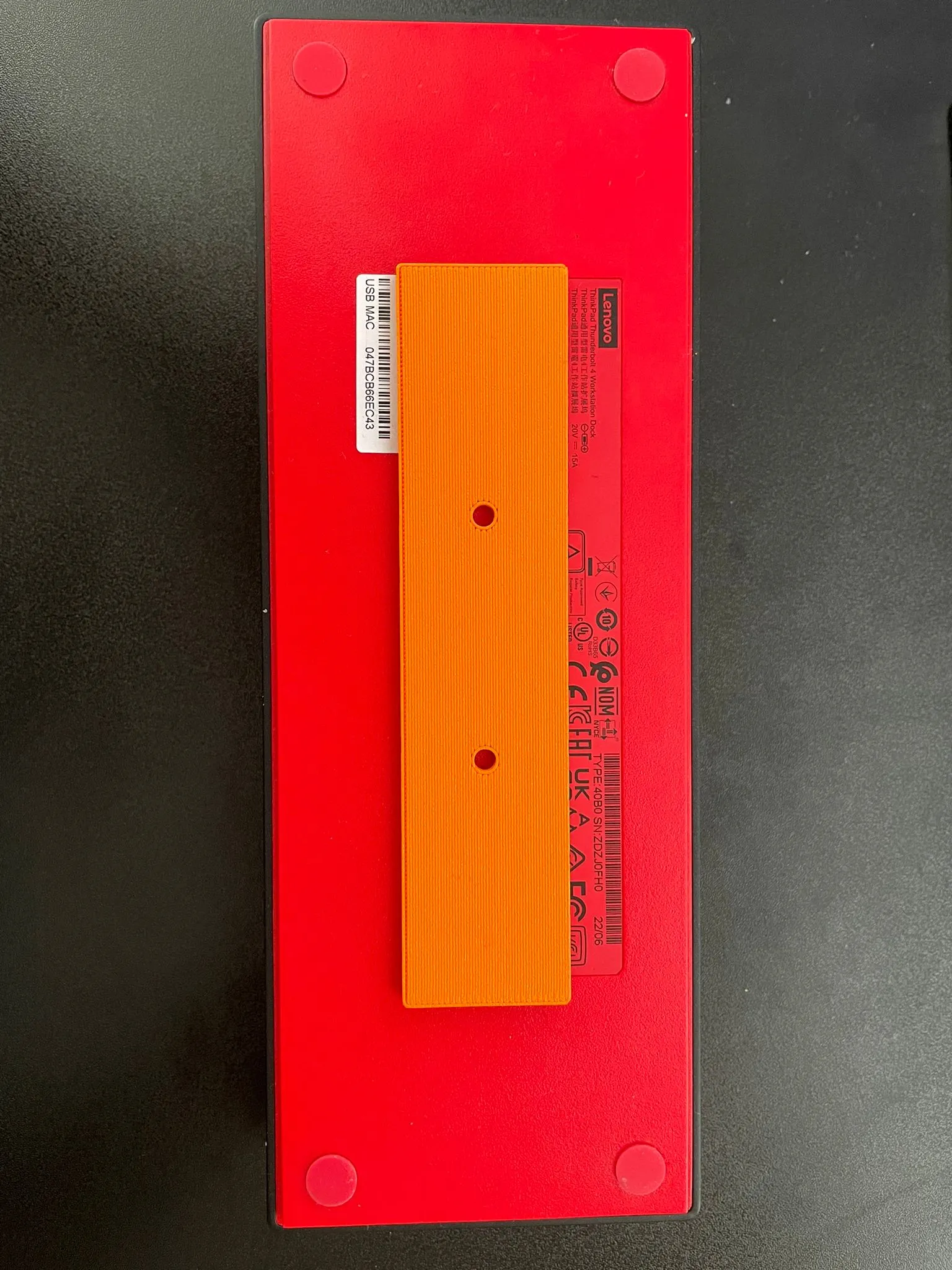 Giá đỡ lắp dưới bàn cho Dock Lenovo Thunderbolt 4