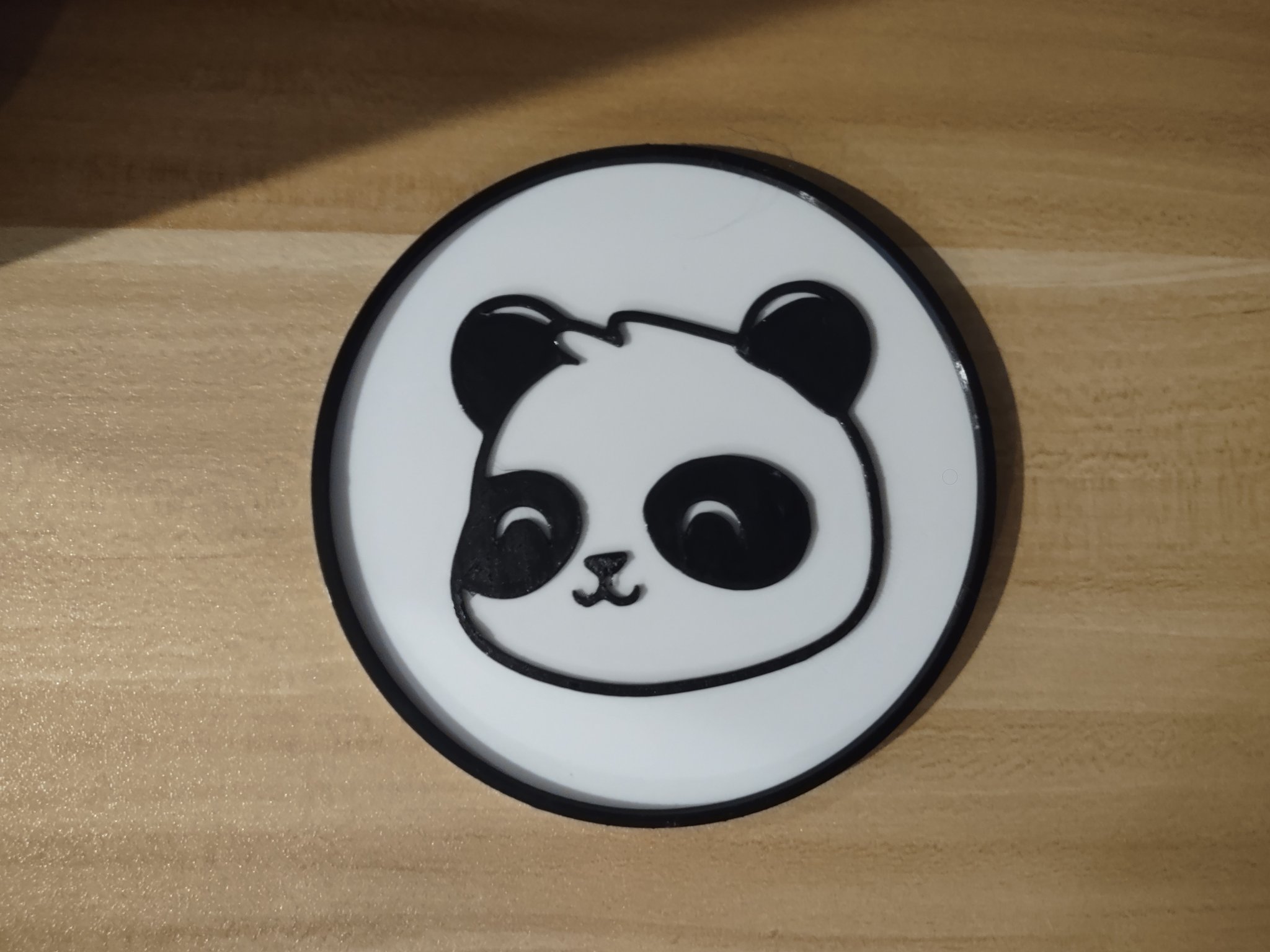 Đế lót ly gấu trúc dễ thương màu sắc vui vẻ