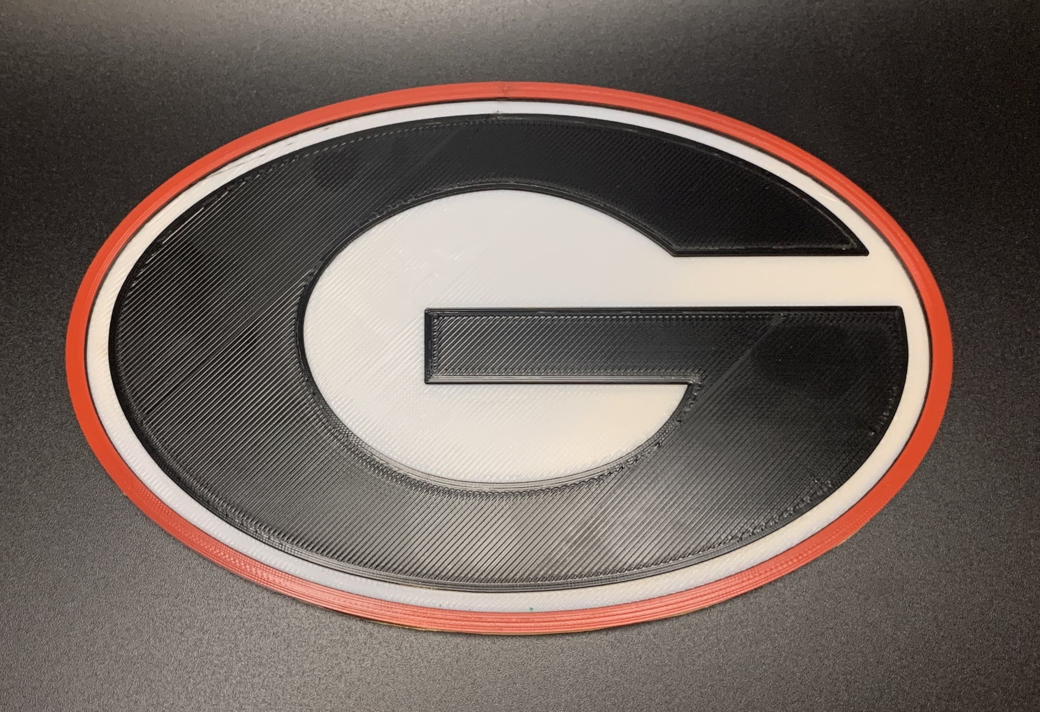 Biểu tượng 3D đội bóng đại học Georgia Bulldogs