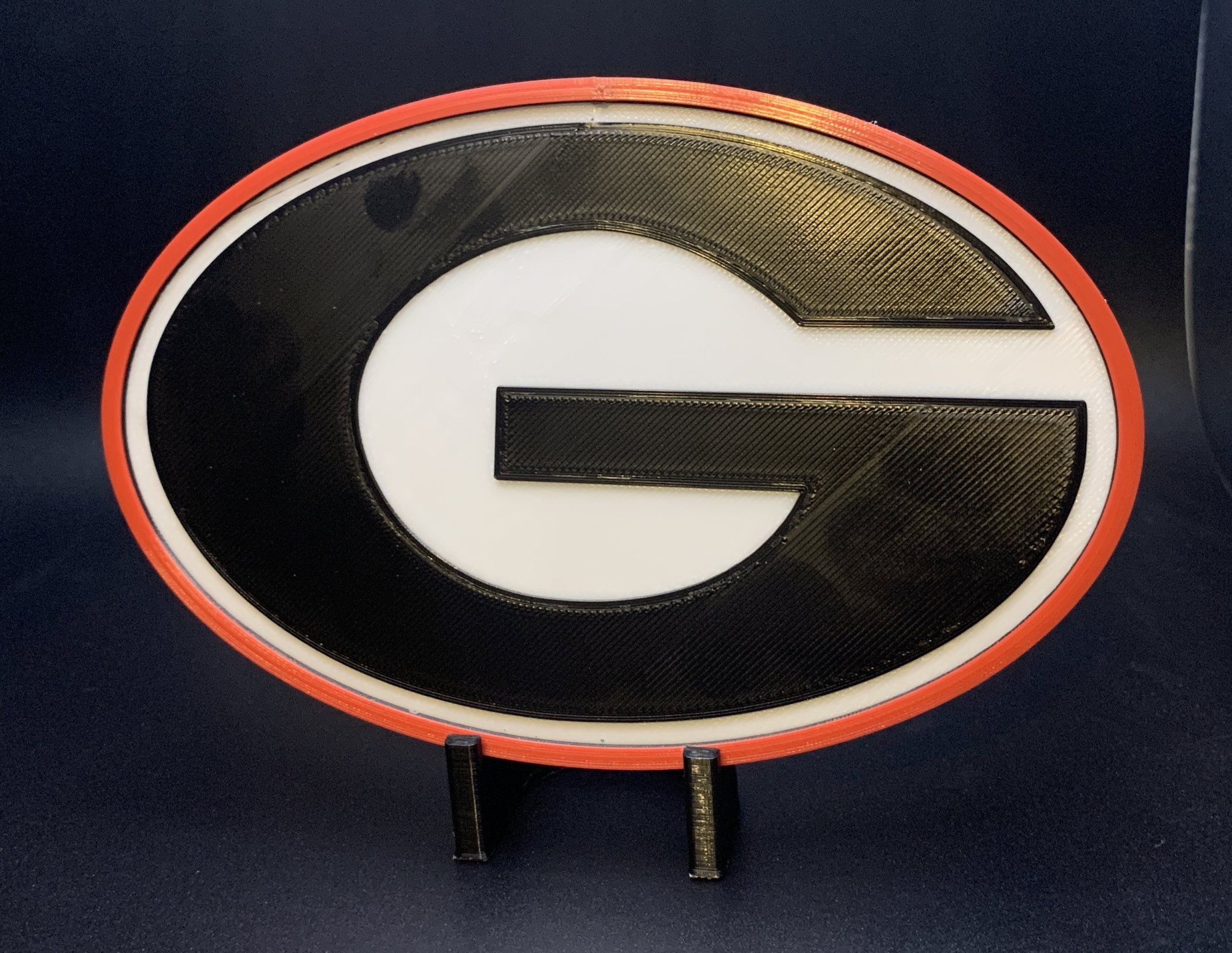 Biểu tượng 3D đội bóng đại học Georgia Bulldogs