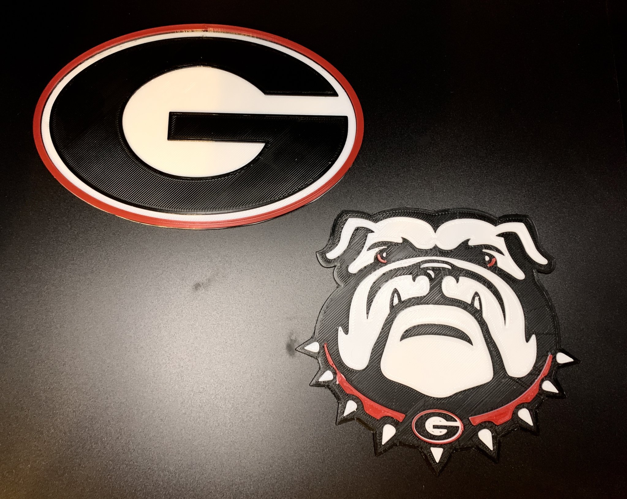 Biểu tượng 3D đội bóng đại học Georgia Bulldogs