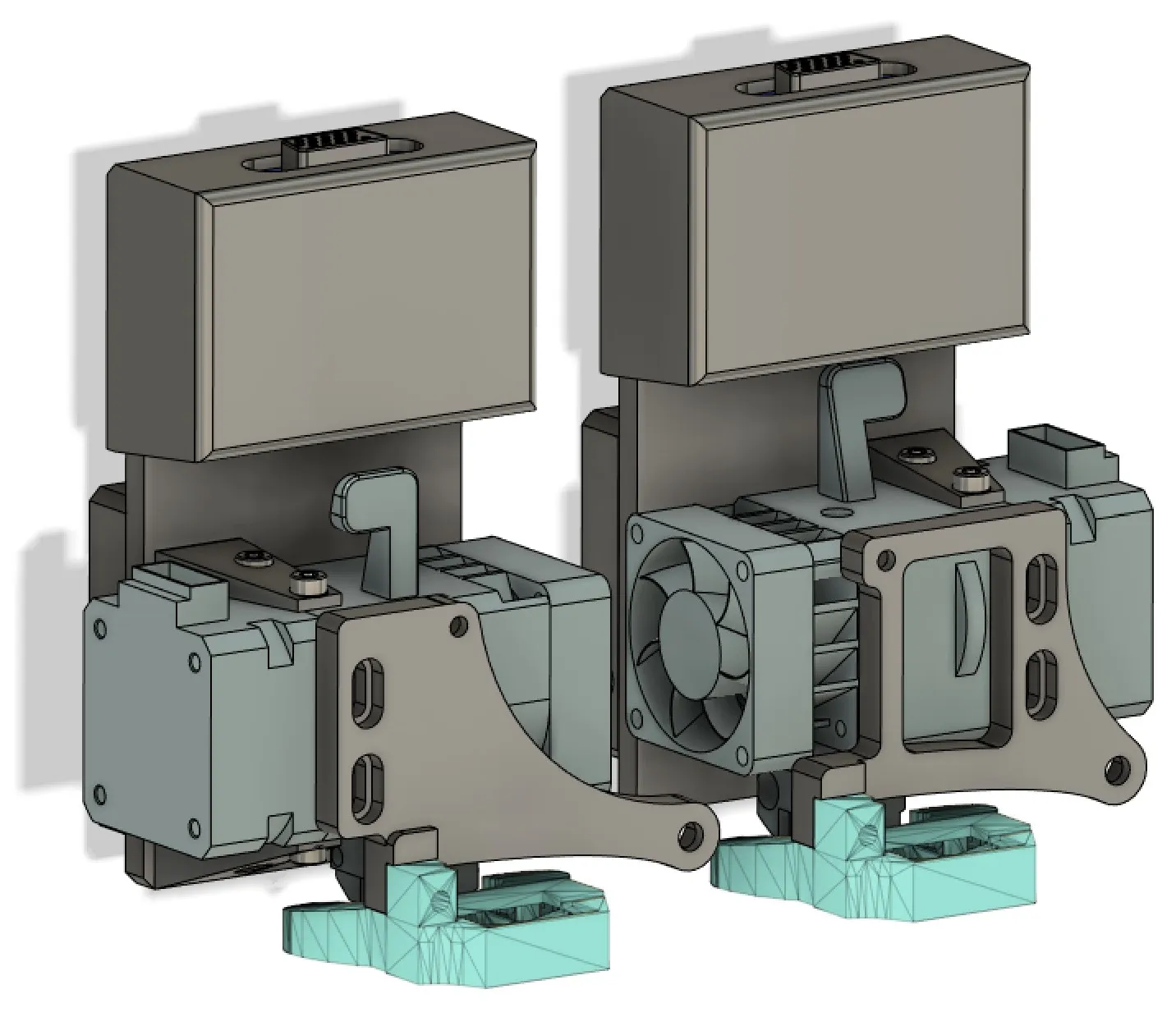 Hệ thống gắn hai đầu phun BIQU H2 cho Tenlog TL-D3 Pro