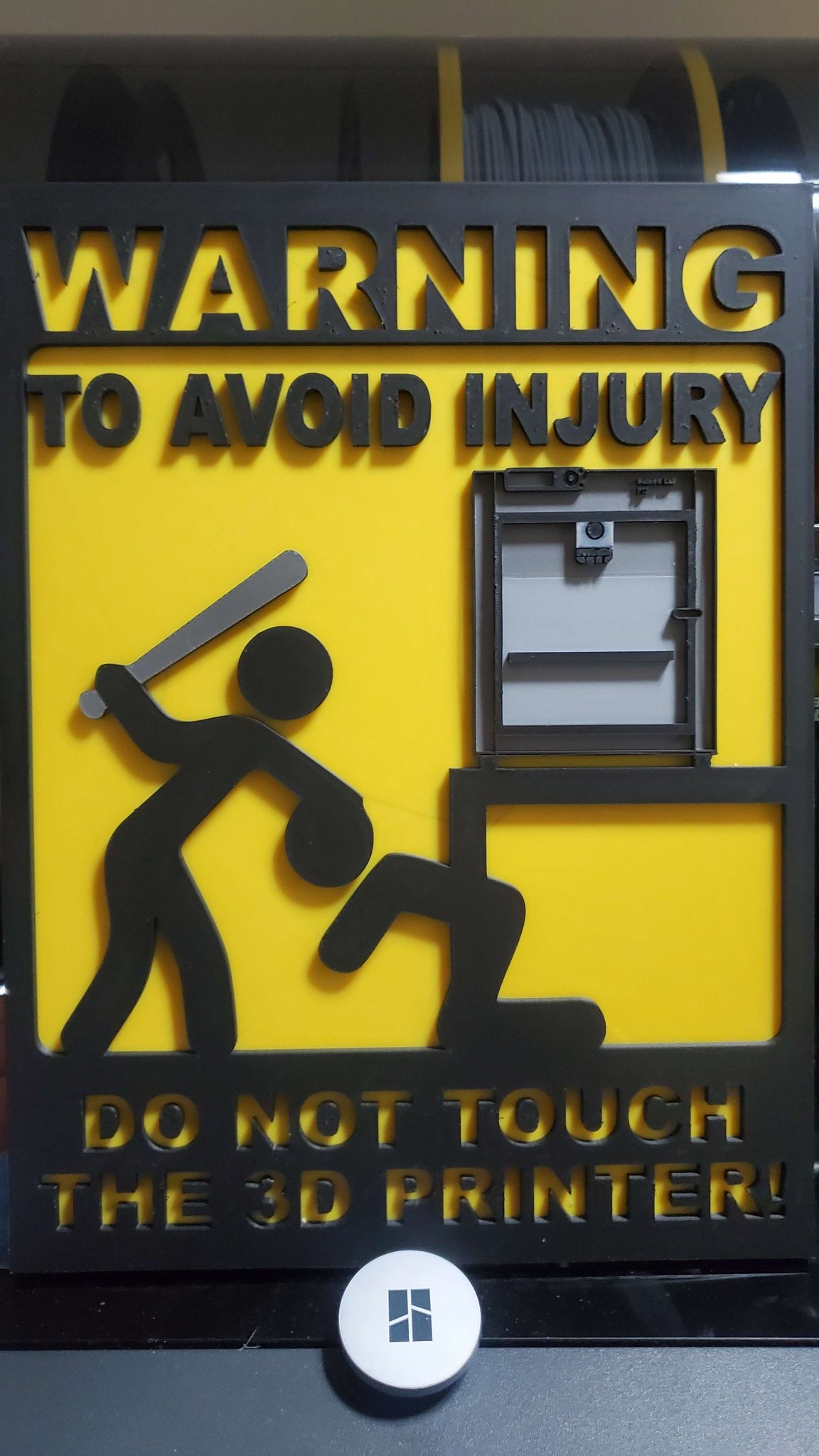 Biển báo cảnh báo cho máy in 3D Bambu Lab P1S