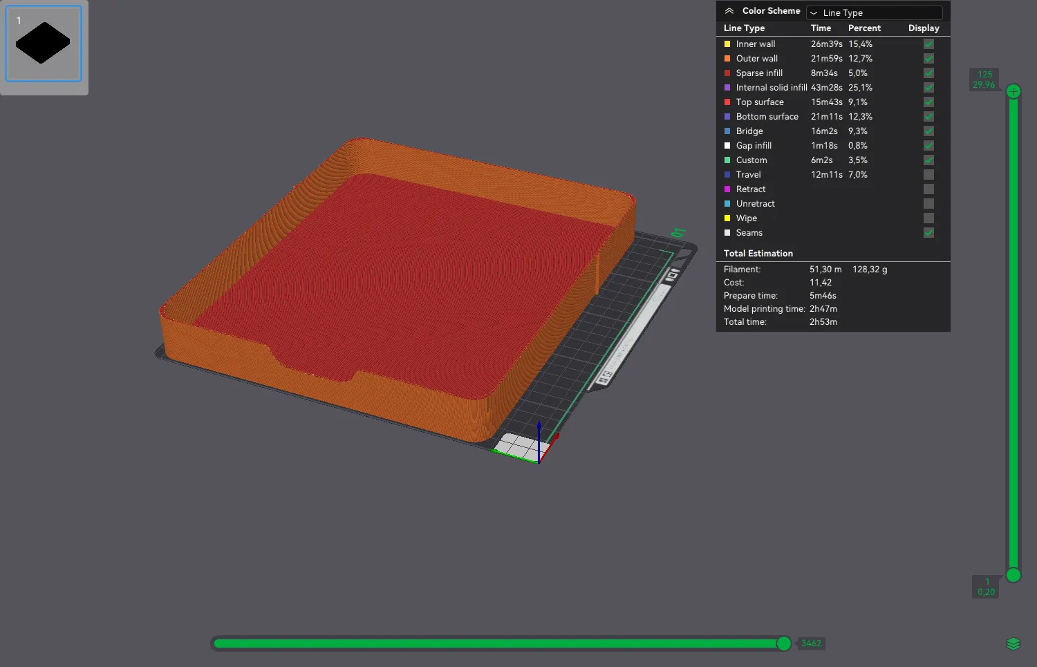 Khay để dưới bàn gắn bằng băng dính VHB