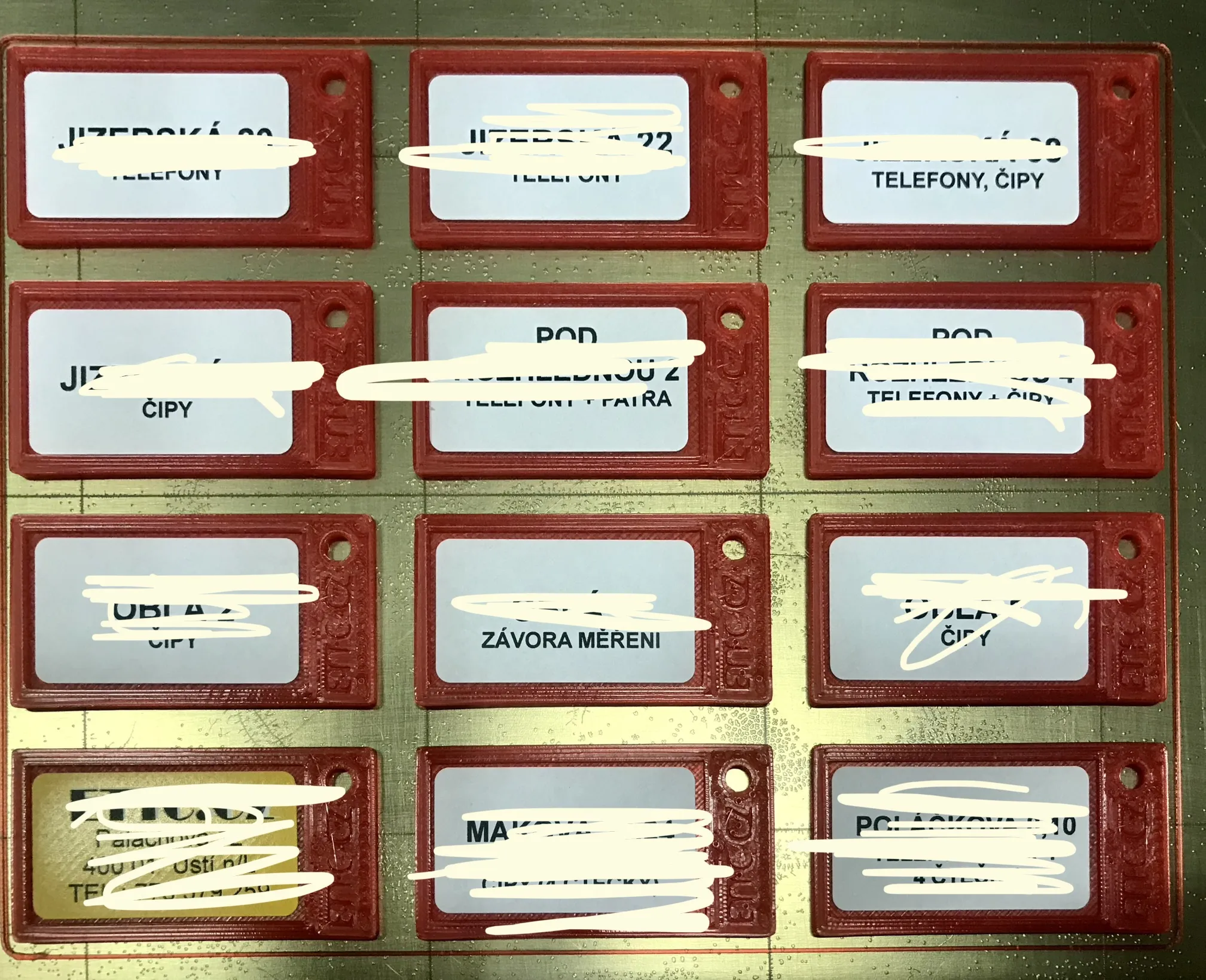 Thẻ nhận diện cho chìa khóa in theo mẫu