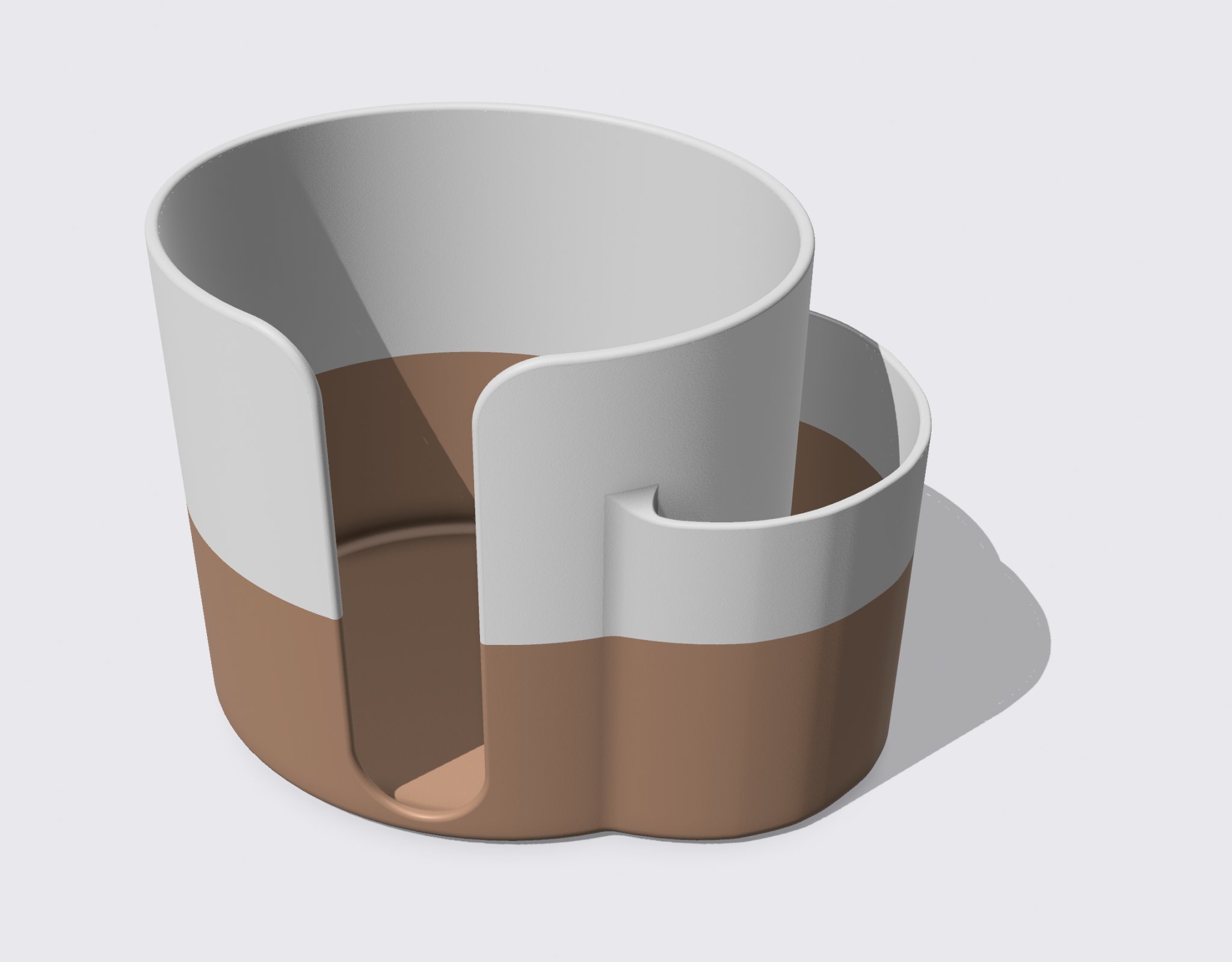 Giá đỡ bông và tăm bông hình oval cho phòng tắm