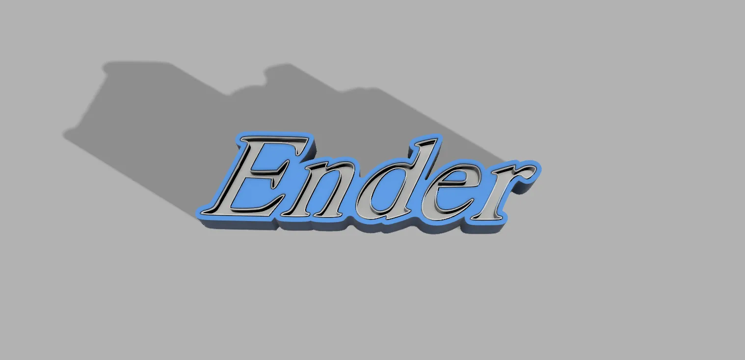 Logo đầu rồng Ender với đèn LED tích hợp