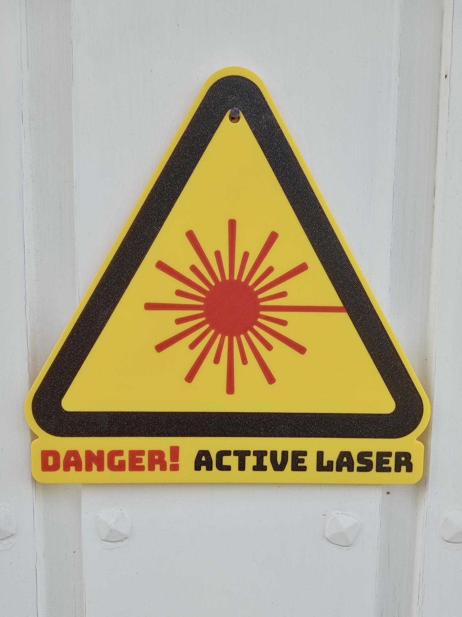 Biểu tượng cảnh báo laser cho máy khắc và cắt