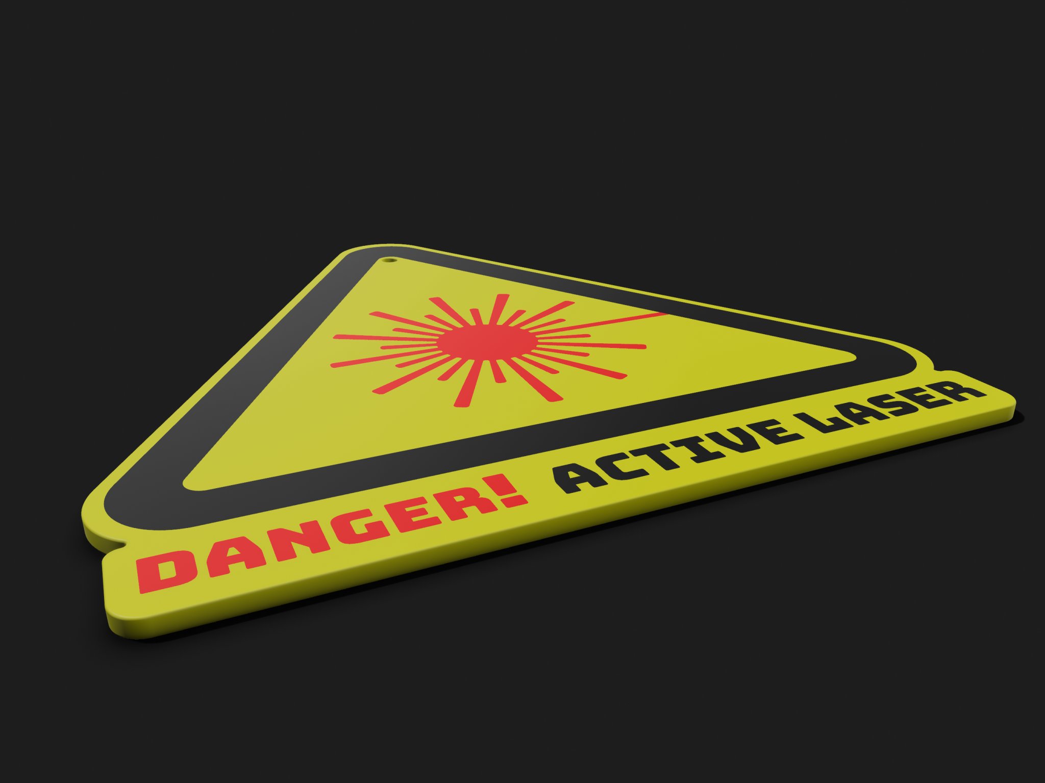 Biểu tượng cảnh báo laser cho máy khắc và cắt