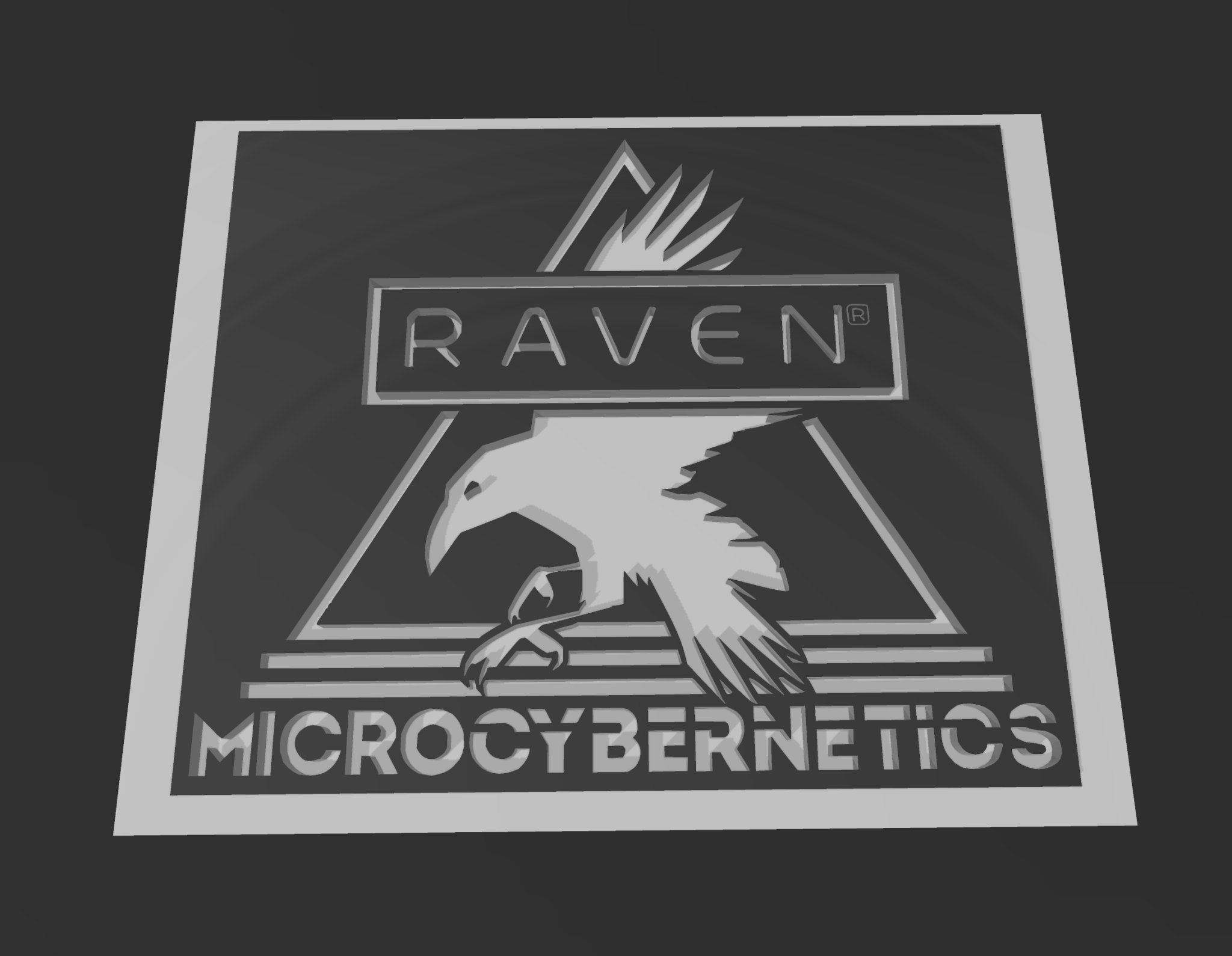 Huy hiệu Microcybernetics Quạ Cyberpunk Cổ điển