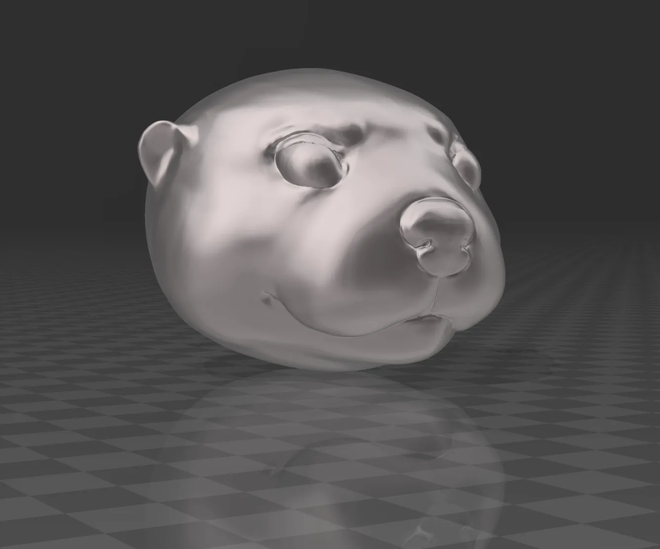 Móc khóa/Khuyên tai/Đồ treo hình đầu rái cá