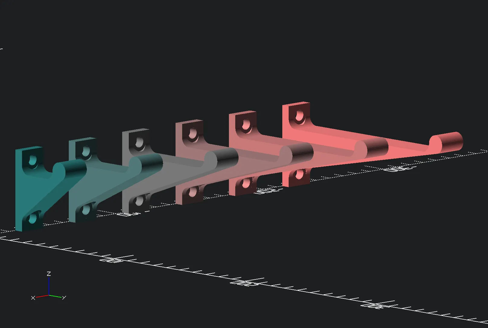 Móc treo tai nghe tùy chỉnh cho giá 1U 19