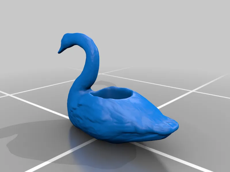 Chậu hoa thiên nga có lỗ thoát nước