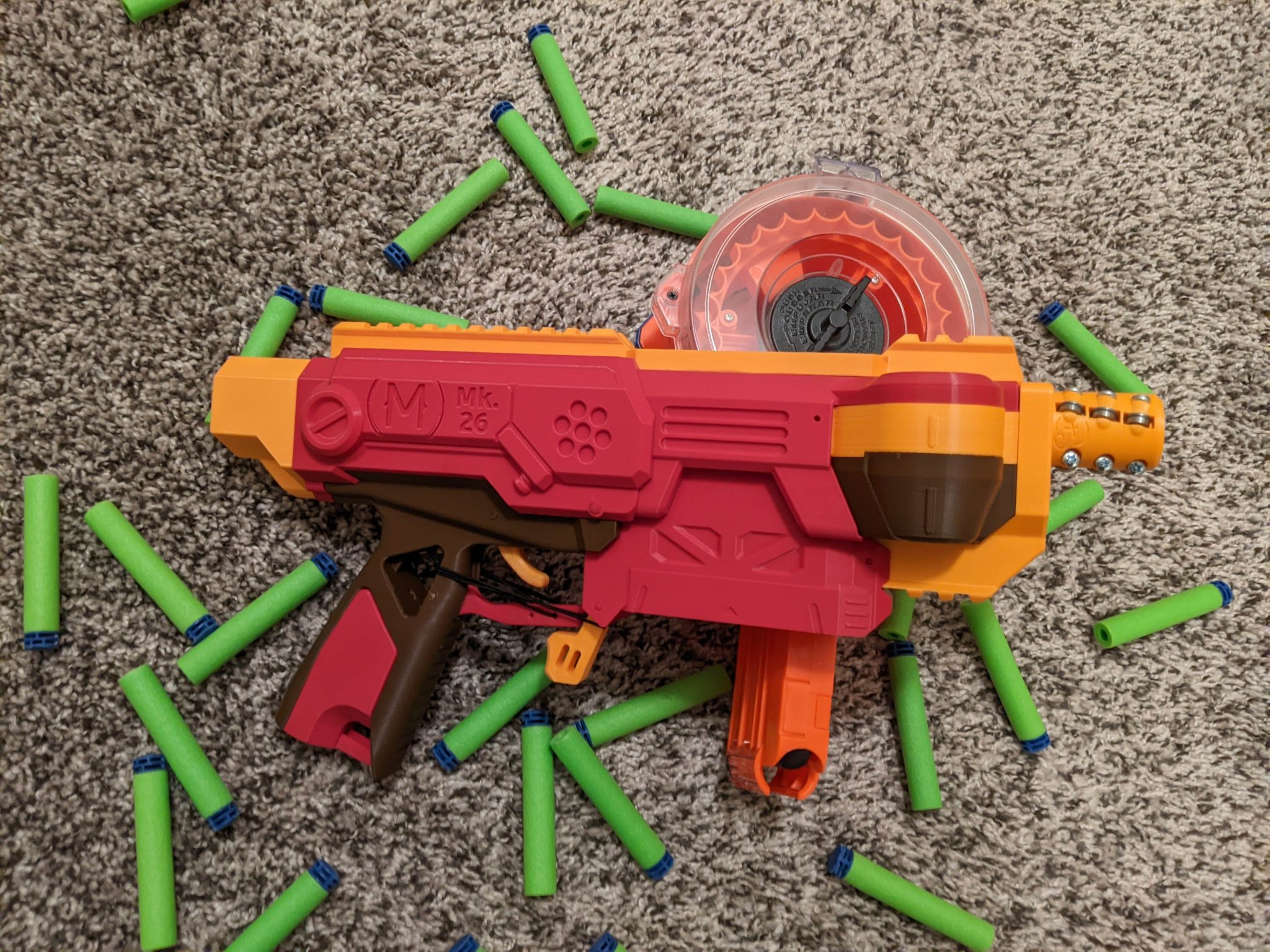 Meaker Mk26 - Thân súng BCAR và khay pin mở rộng