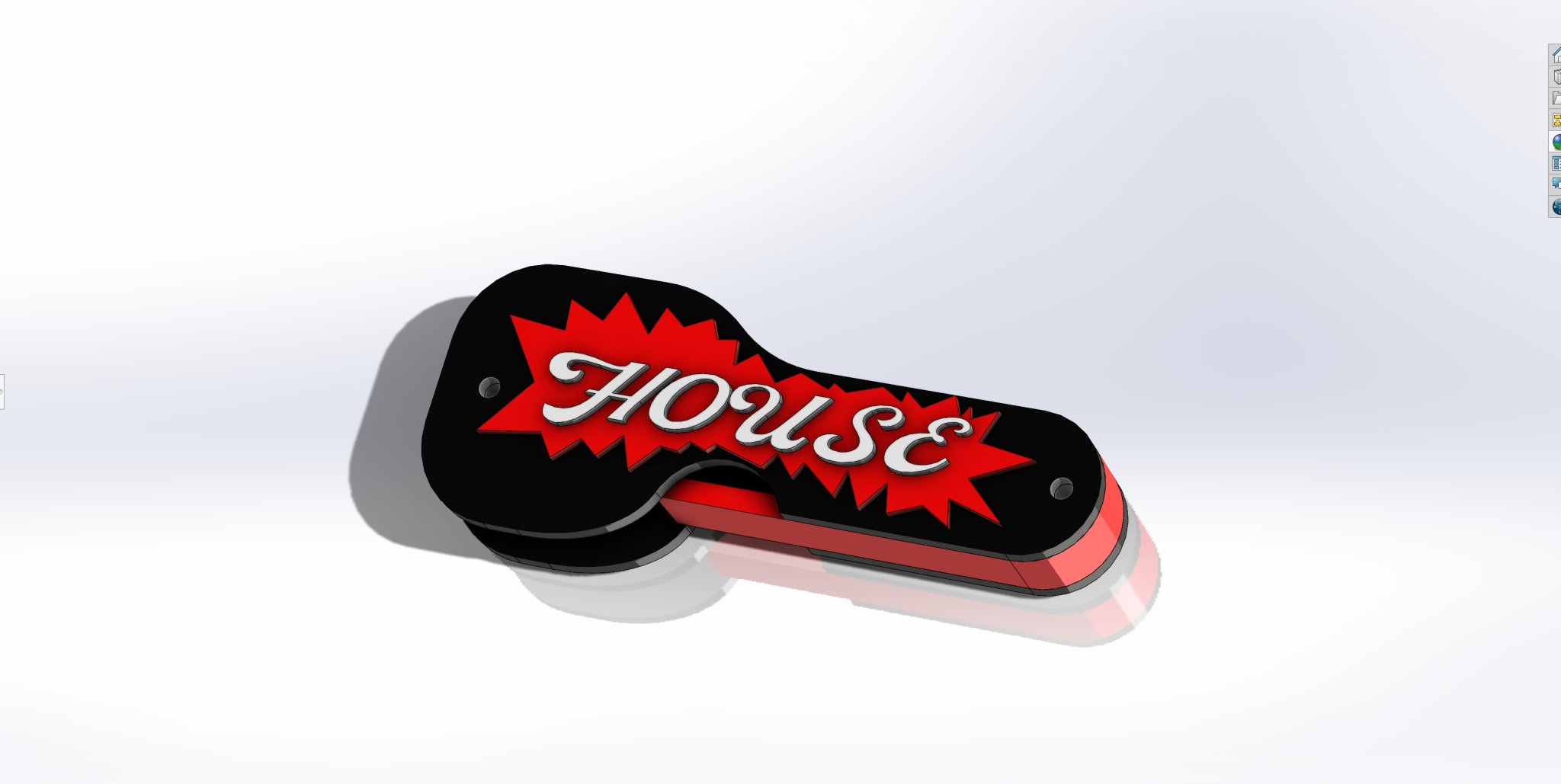 Móc chìa khóa hình ngôi nhà dễ thương