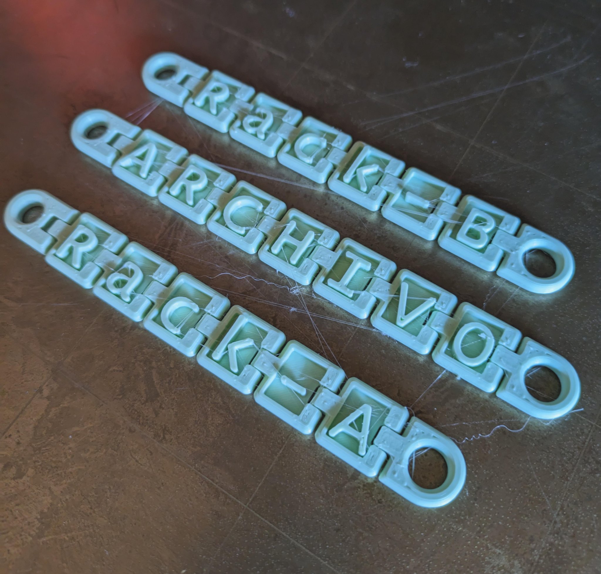 Móc chìa khóa mô-đun tùy chỉnh với file Freecad