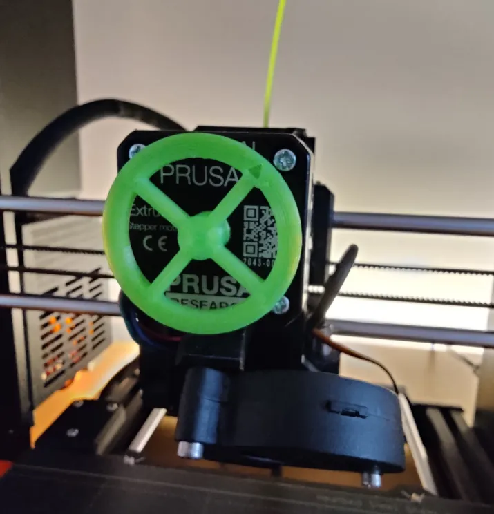 Bánh xe trực quan hóa extruder có mũi tên cho Prusa i3 MK3S+