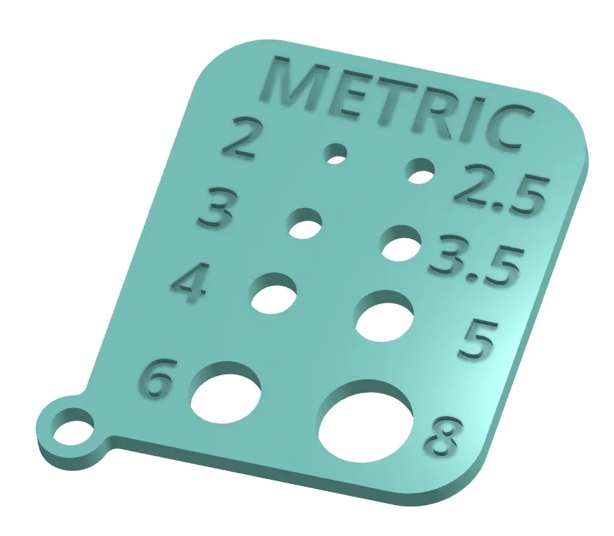 Thước đo đường kính bu lông theo hệ mét và hệ inch