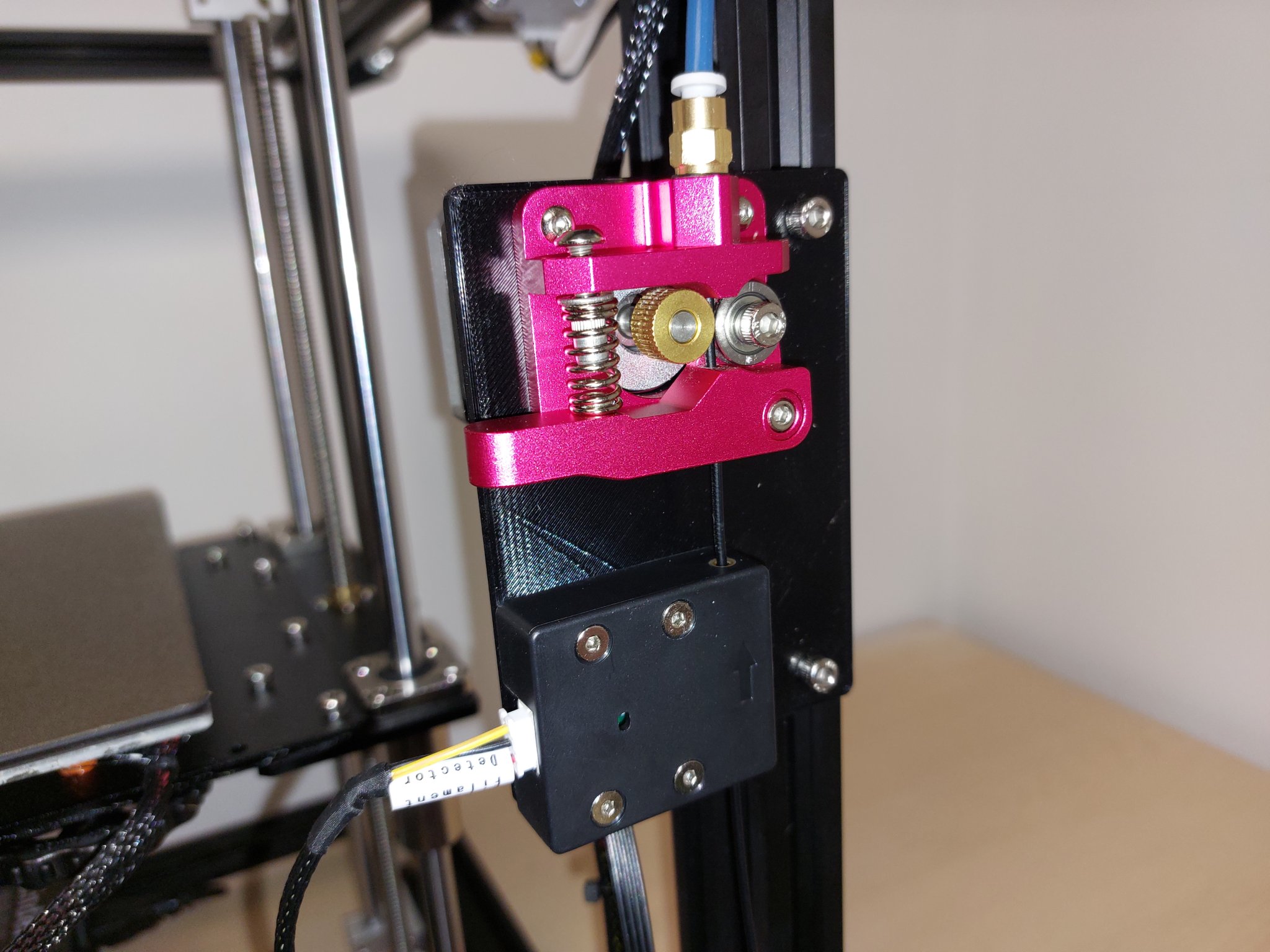 Bảng gắn extruder Creality Ender 5 Pro với cảm biến hết filament