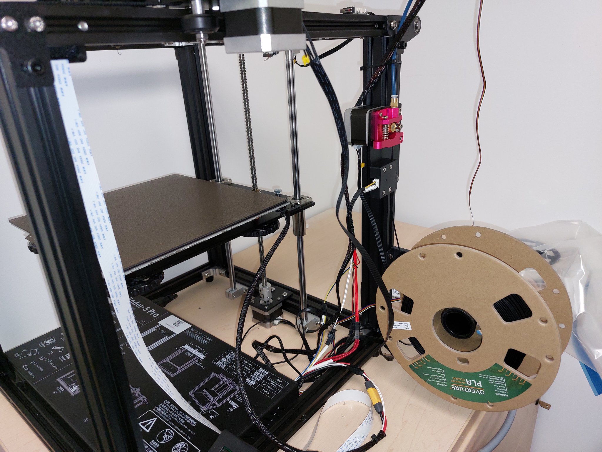 Bảng gắn extruder Creality Ender 5 Pro với cảm biến hết filament