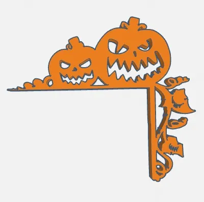 Trang trí cửa Halloween với bí ngô và kẹo ngô