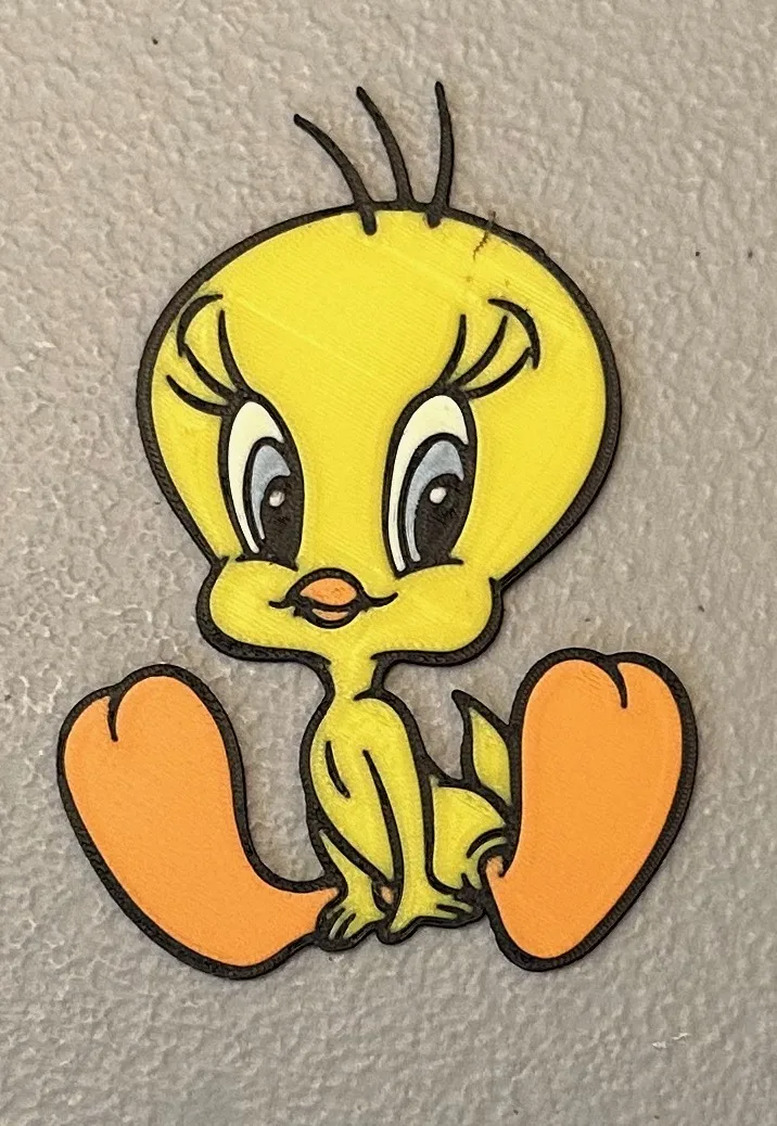 Nam châm Tweety đa sắc màu 5 màu