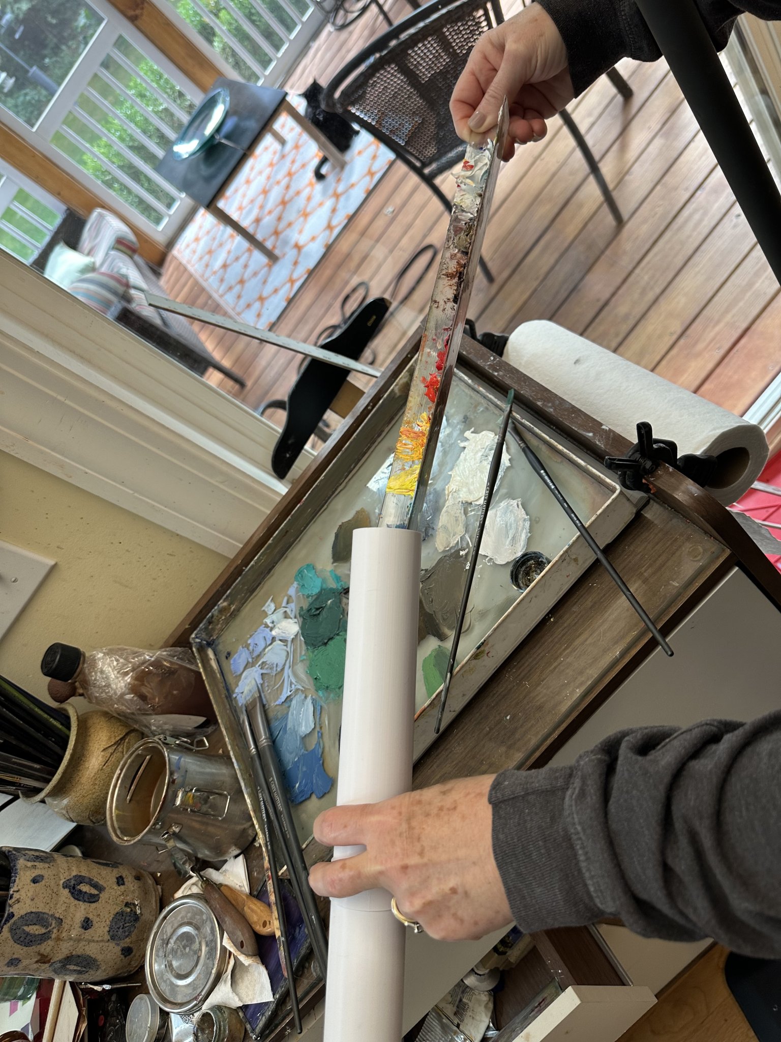 Ống chứa màu dầu bền cho bộ pallet của họa sĩ