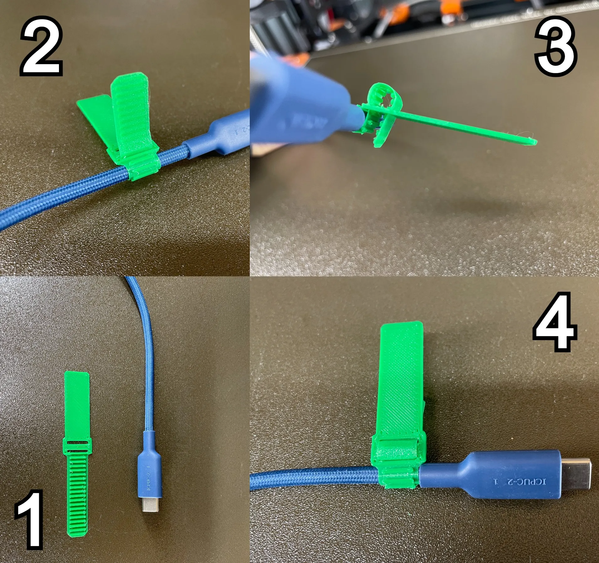 Nhãn tổ chức cáp đa năng ZipTag kiểu dây kéo