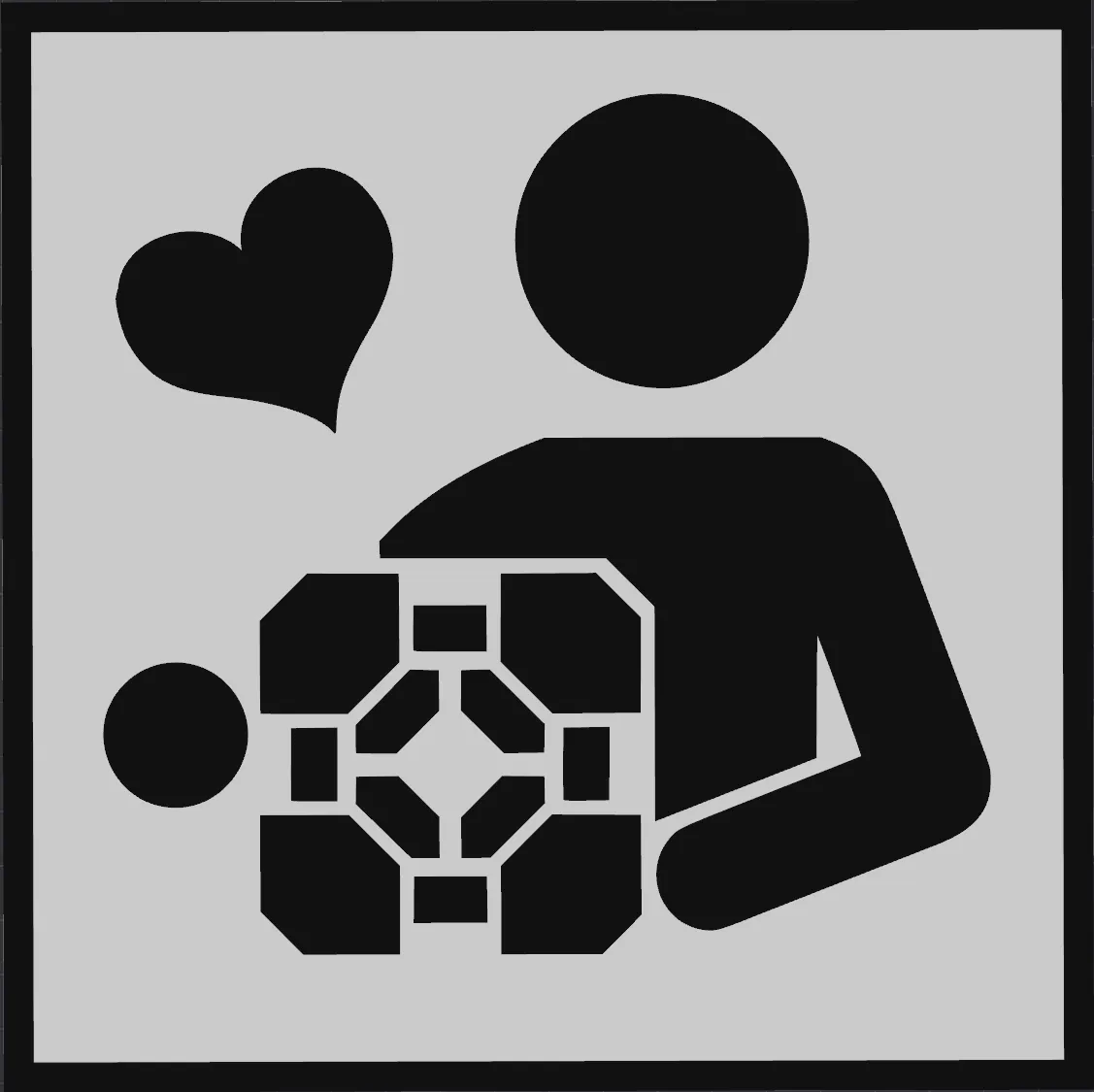 Biểu ngữ bạn đồng hành Portal Cube