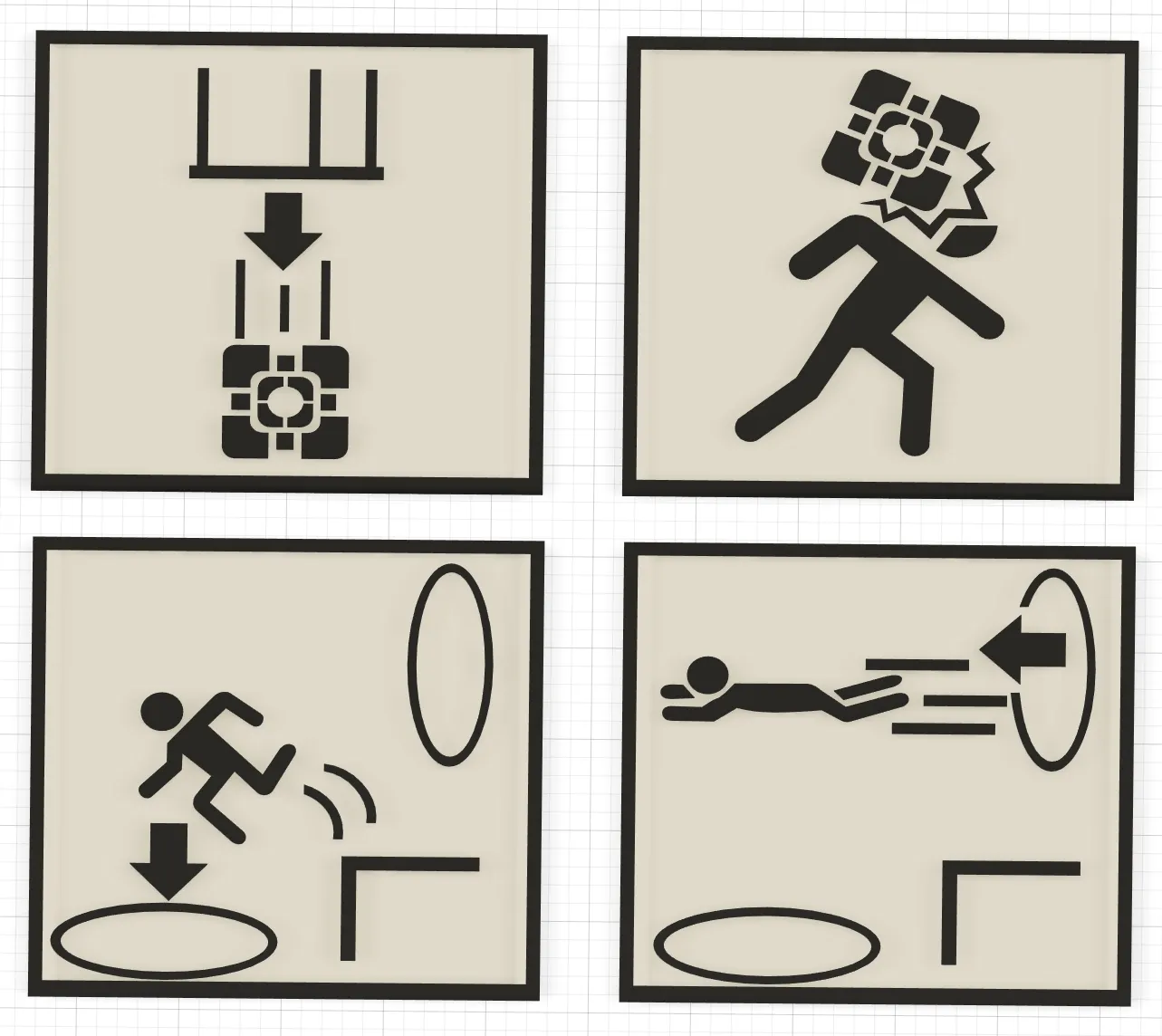 Biển chỉ dẫn phòng thử nghiệm Portal (8 biến thể)