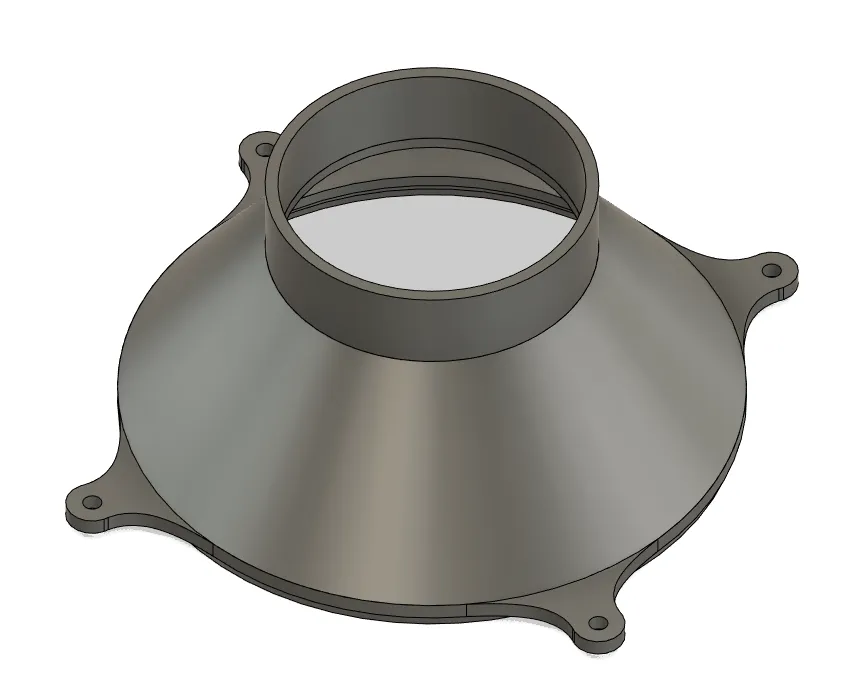 Bộ gắn ống cho quạt với đường kính 140 mm