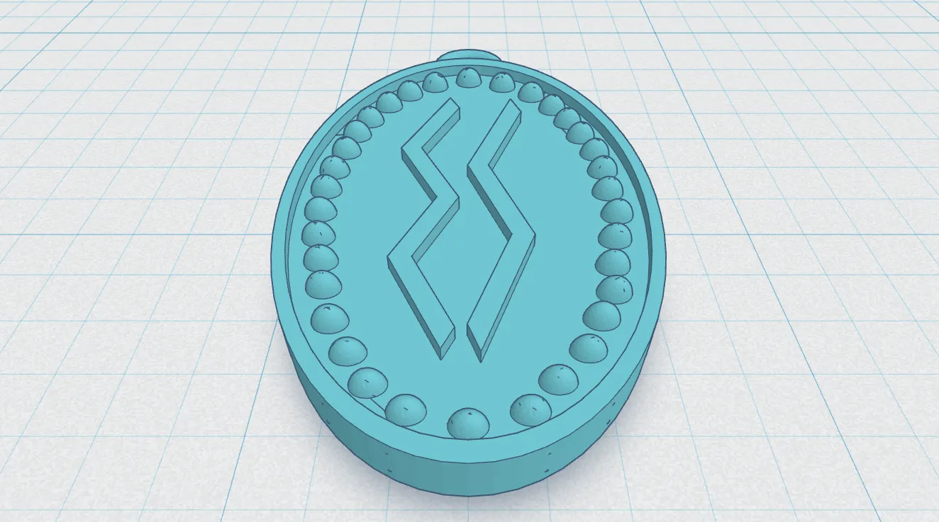 Mặt dây chuyền Viking Rune hai mặt - Sowilo