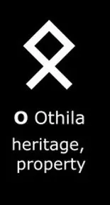 Mặt dây chuyền Rune Viking hai mặt - Othila