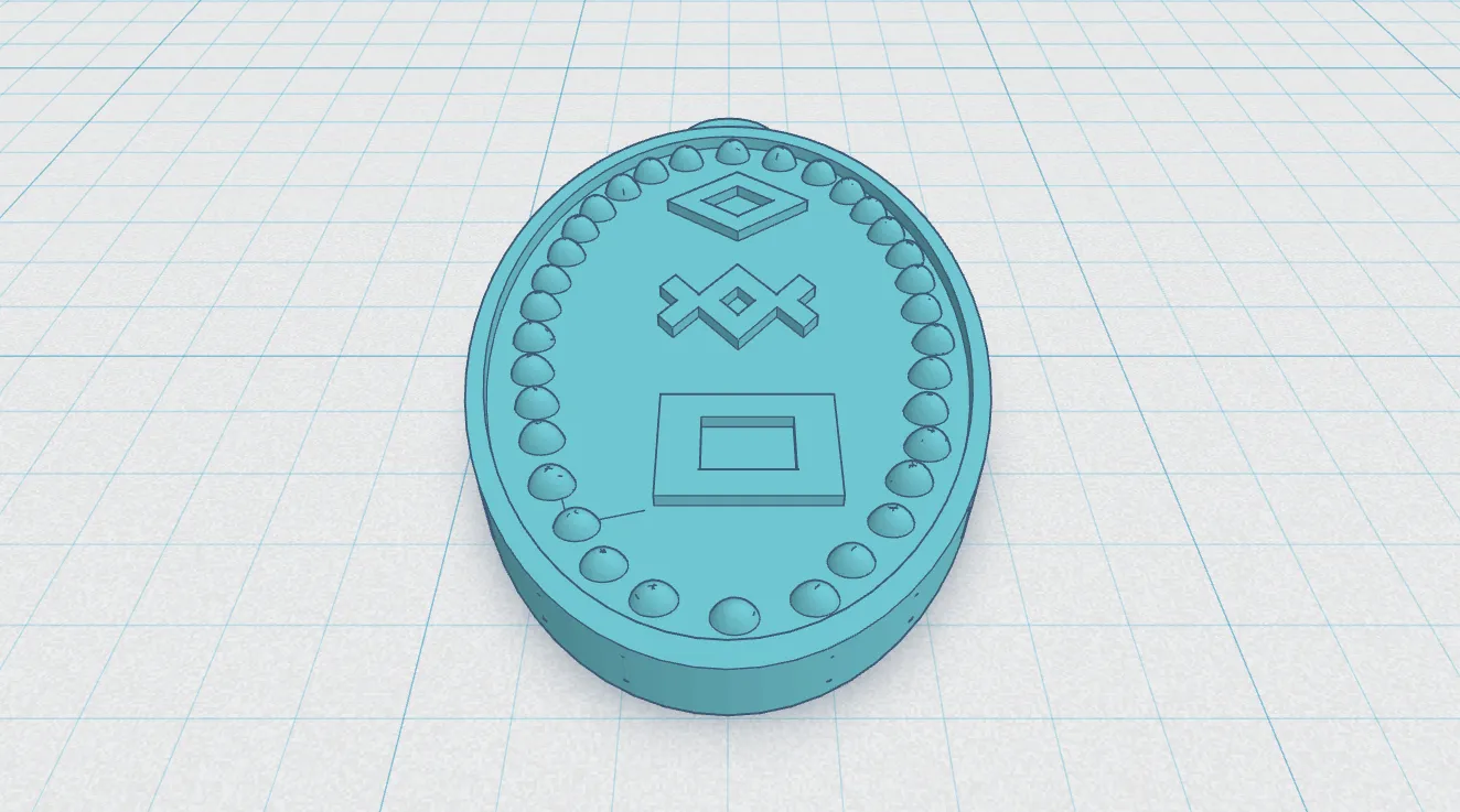 Mặt dây chuyền Rune Viking hai mặt - NG – Ingwaz