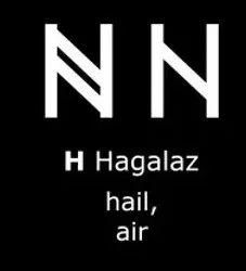 Mặt dây chuyền Viking hai mặt - Hagalaz