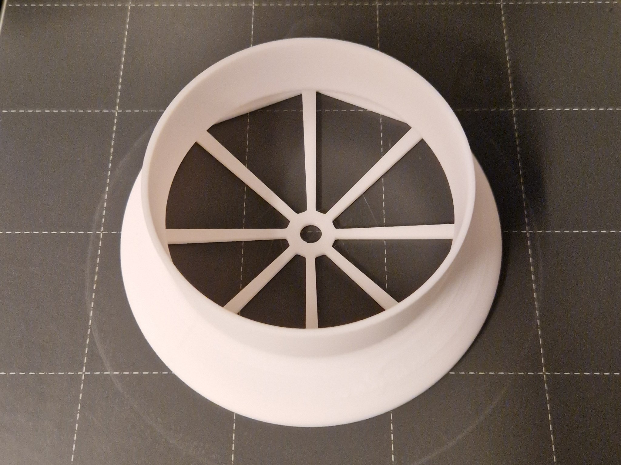 Bộ chuyển đổi ống thông gió 132mm sang 100mm với lỗ giữa cho...