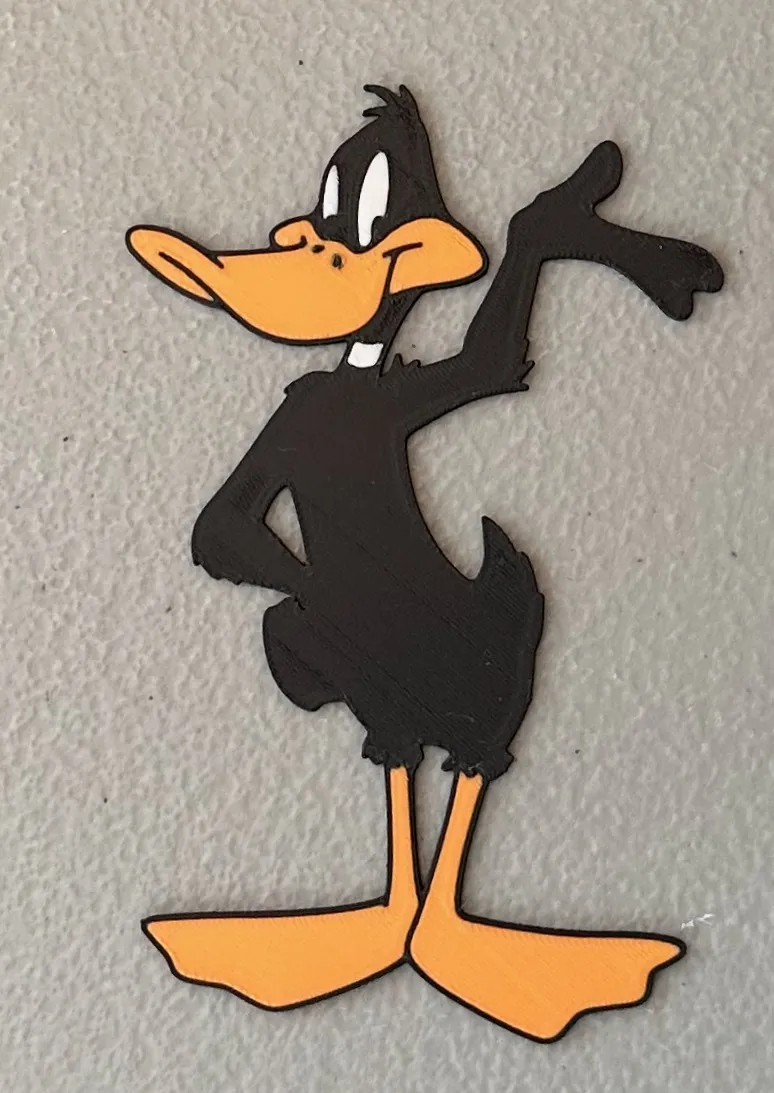 Nam châm Daffy Duck đa sắc màu 3D