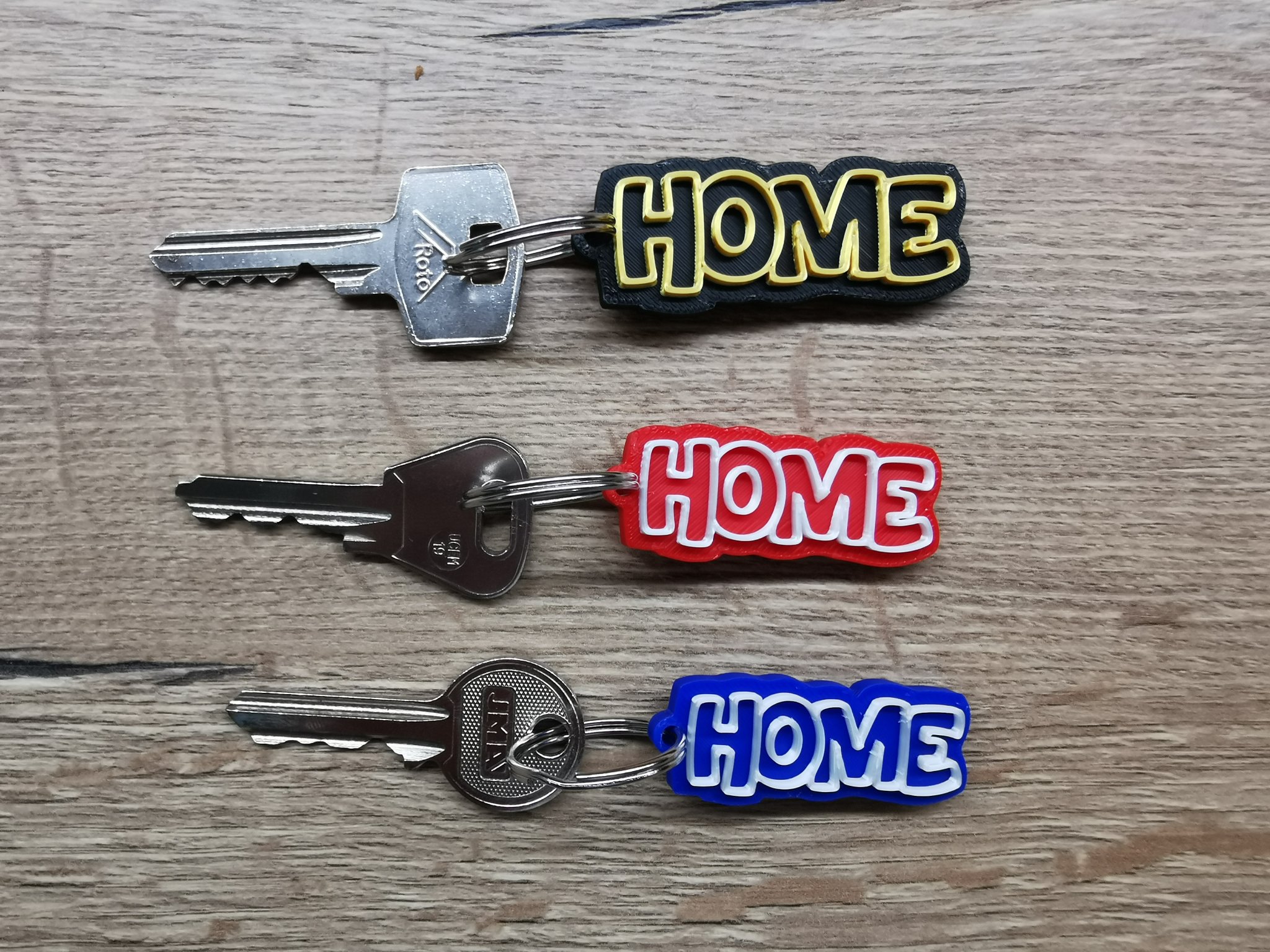 Móc khóa nhà và gara với thiết kế độc đáo