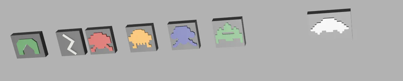 Mô hình Cooler Master QUBE 500 với chủ đề Space Invaders