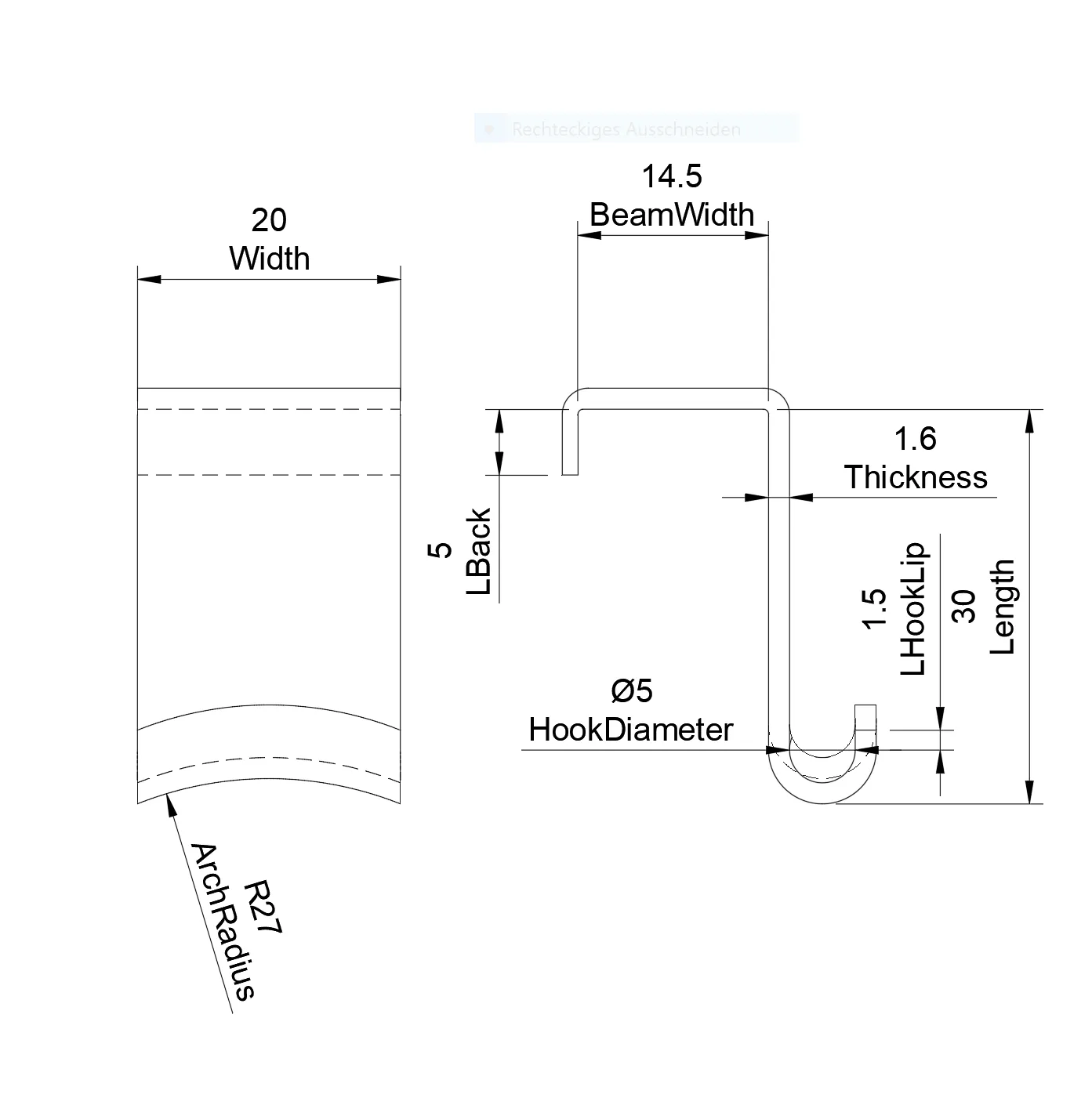 Móc treo cửa và cửa sổ tùy chỉnh bằng Fusion 360