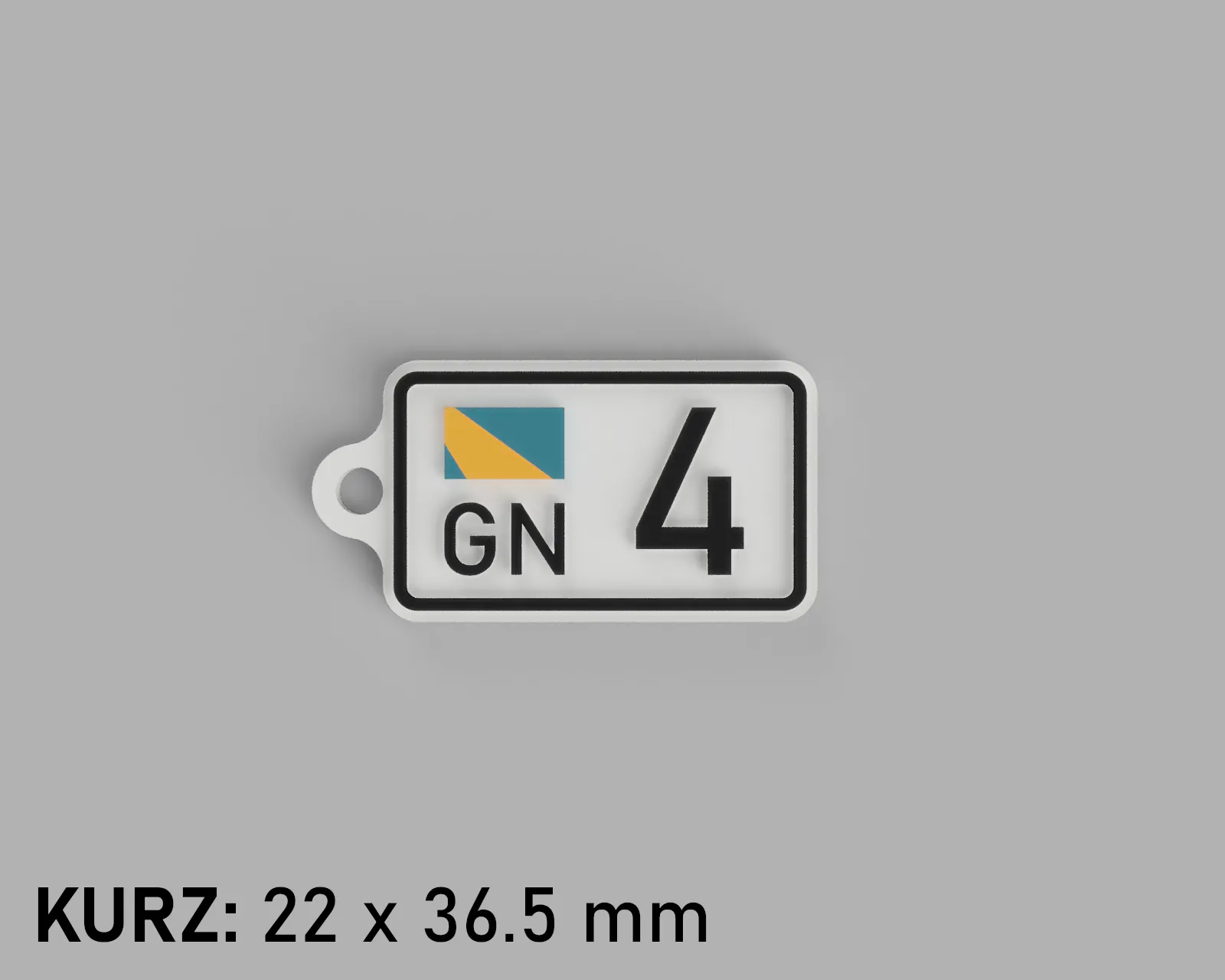 Biểu tượng số 4 Gurkistan làm móc chìa khóa