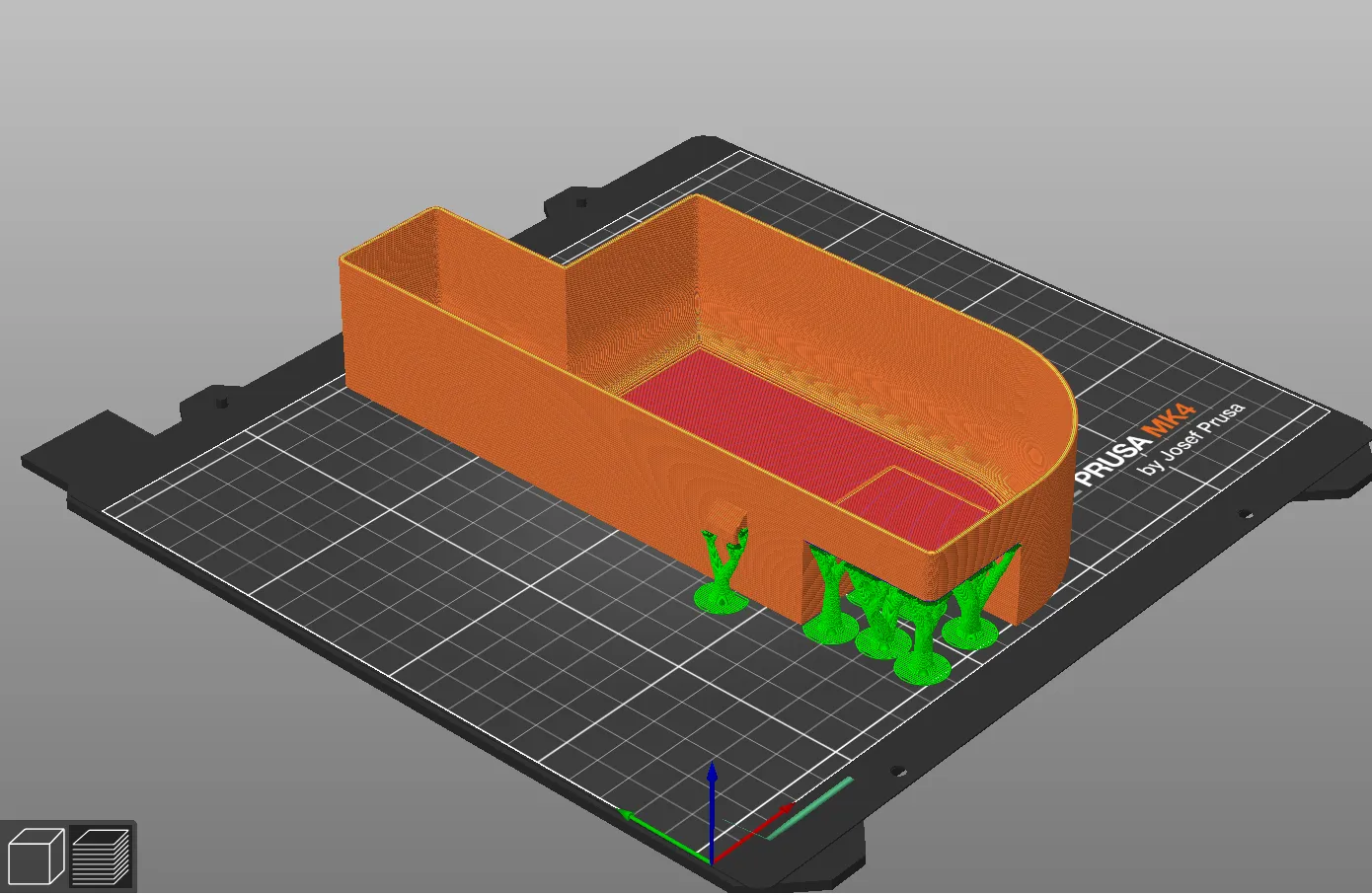 Thùng chứa Prusa MK4 cho vỏ máy in Prusa