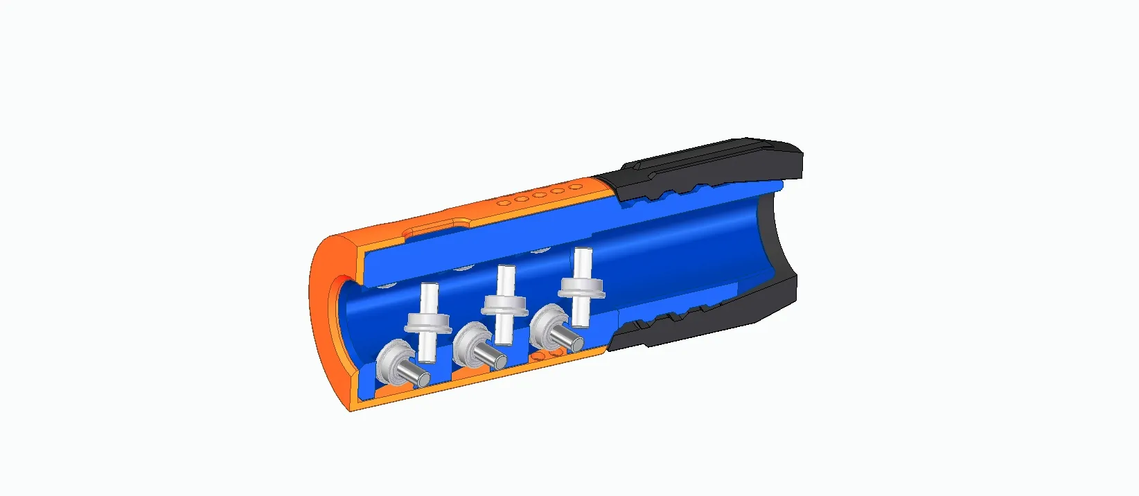 Nerf MooseSlug BCAR với thiết kế ngắn và 9 bạc đạn