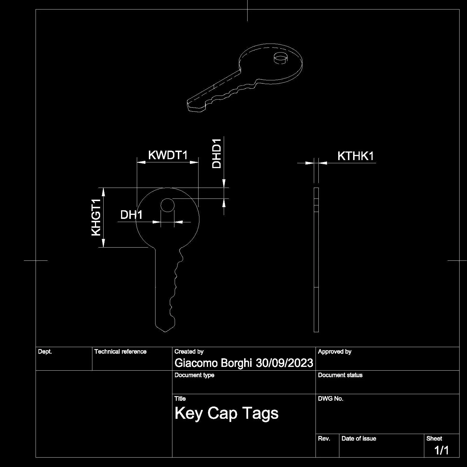 Nhãn gắn chìa khóa đa thương hiệu PARAMETRIC