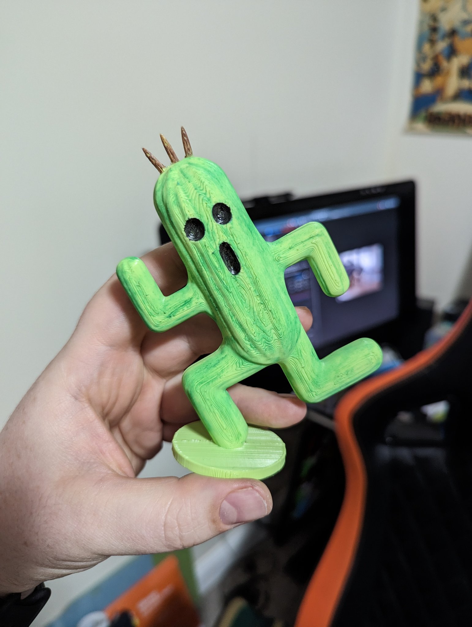 Cactuar từ Final Fantasy làm bằng Blender