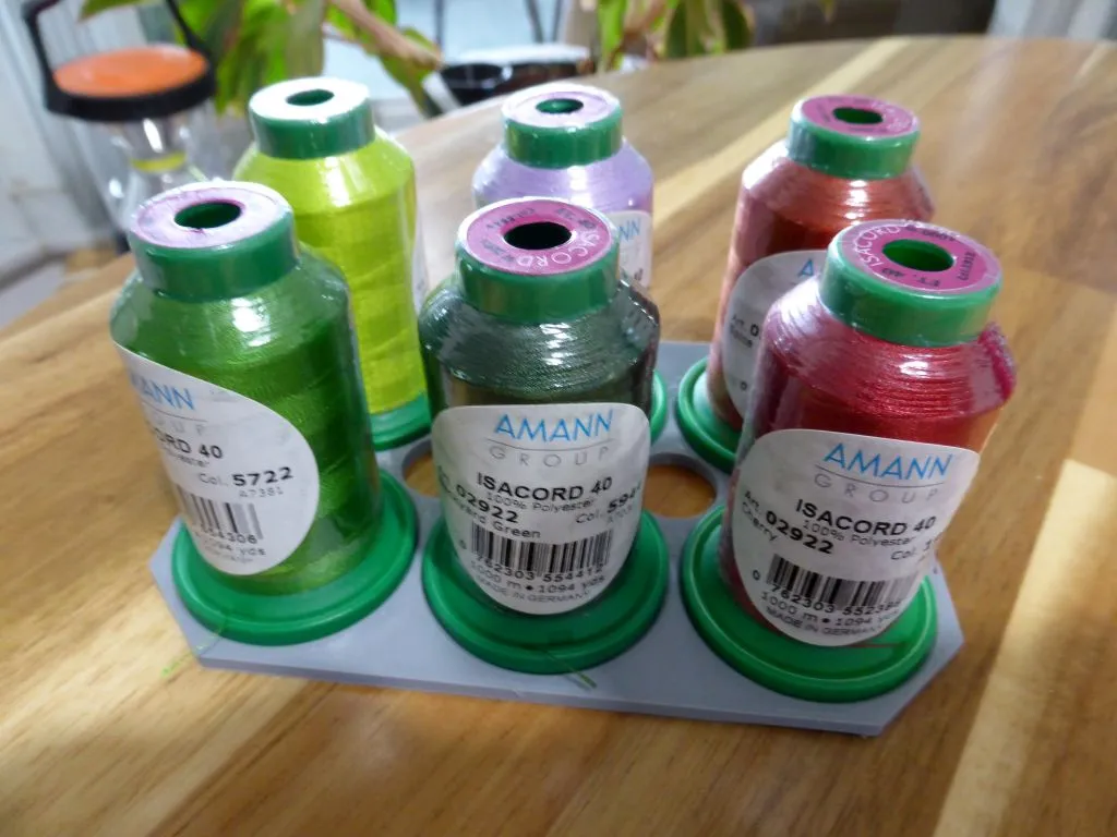 Giá đỡ cuộn chỉ 6X cho chỉ AMANN ISACORD 40