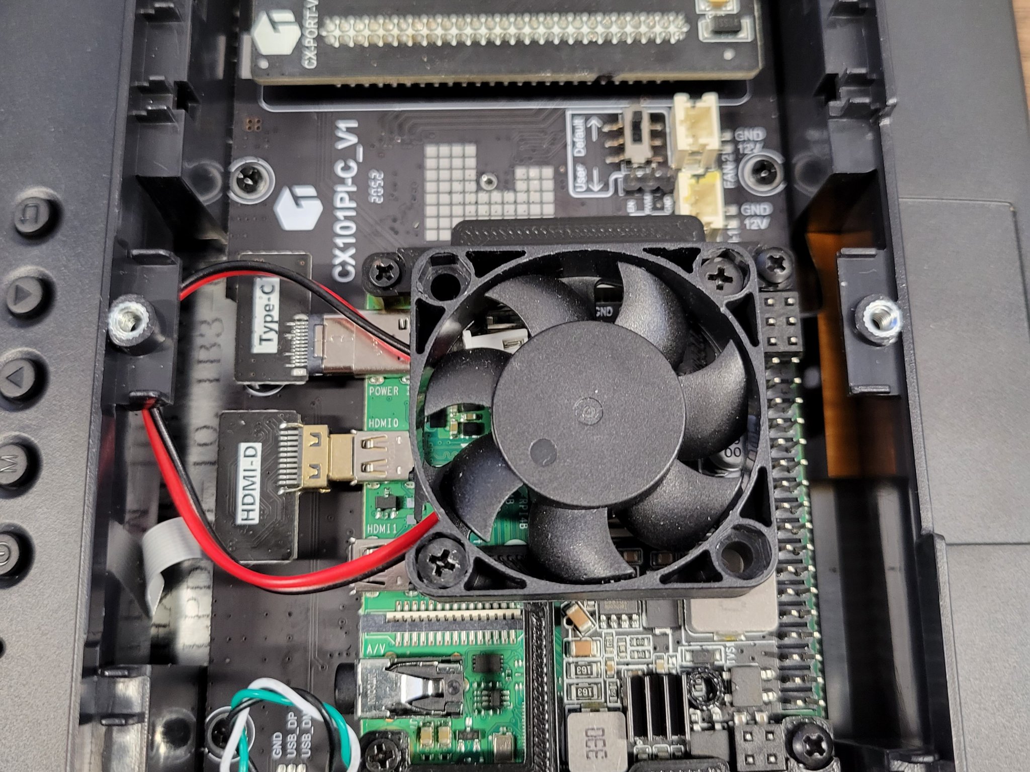 Giá đỡ quạt cho Raspberry Pi4 với POE-HAT